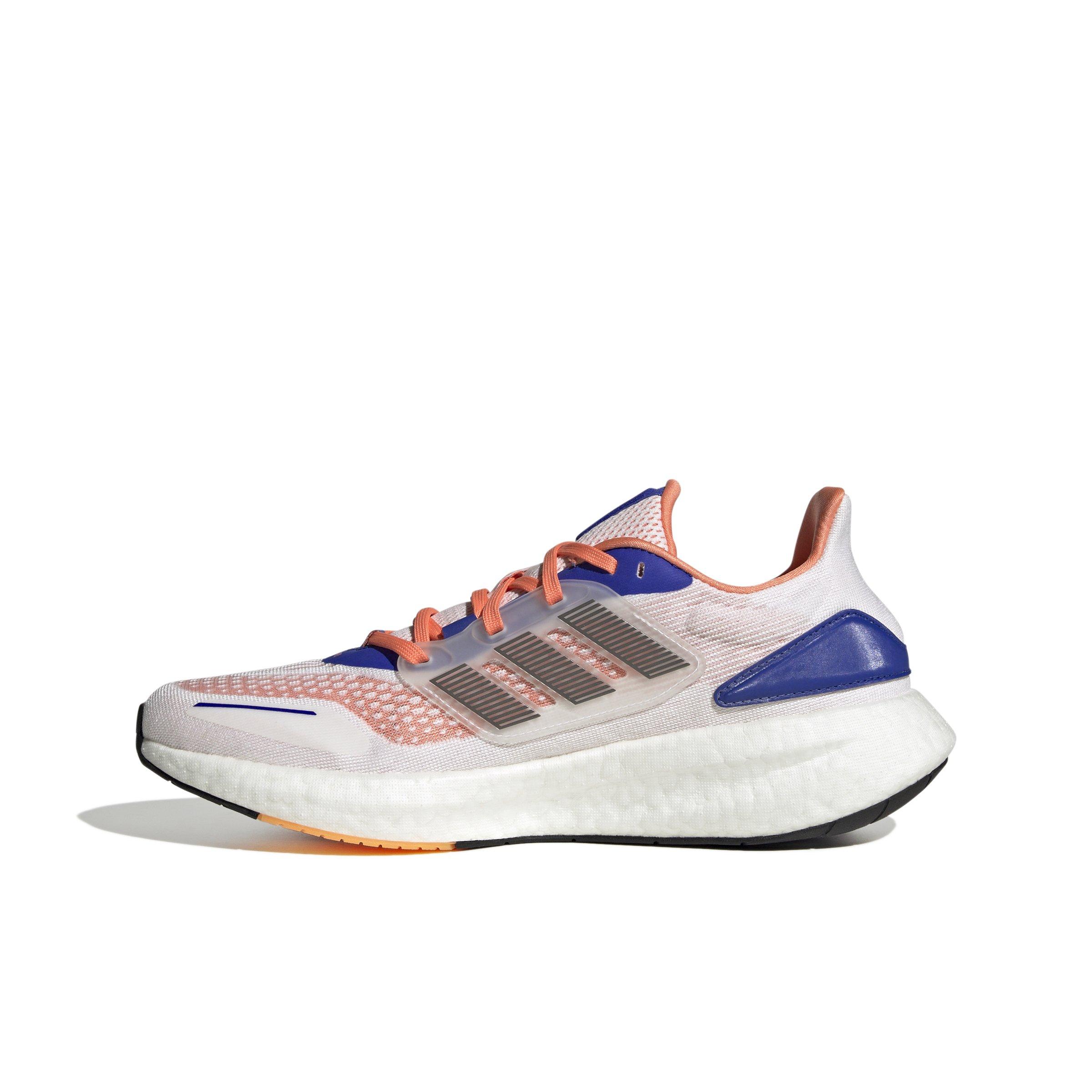 adidas Pureboost 22 HEAT.RDY "Ftwr White/Ngt Metallic/Luc Blue" Men's Running Shoe - WHITE/METALLIC/BLUE Thumbnail View 2