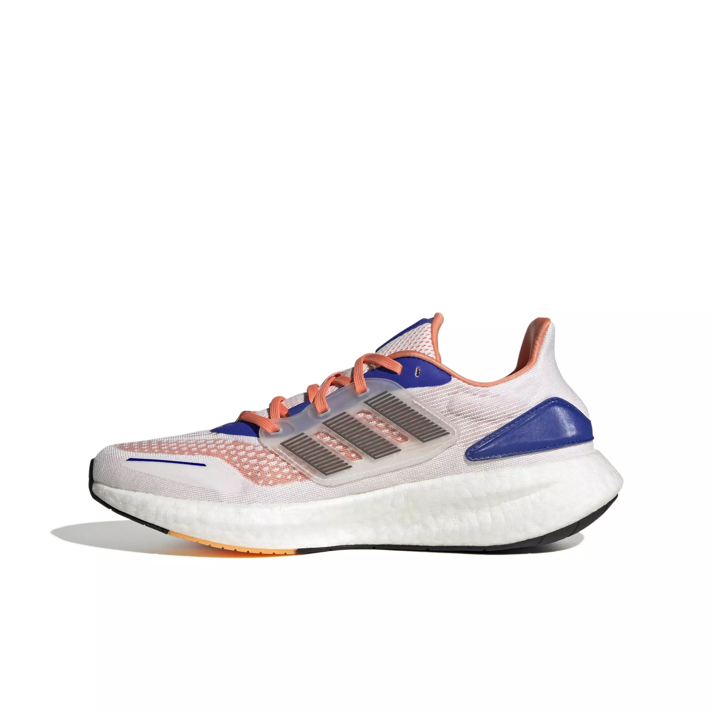 adidas Pureboost 22 HEAT.RDY "Ftwr White/Ngt Metallic/Luc Blue" Men's Running Shoe - WHITE/METALLIC/BLUE