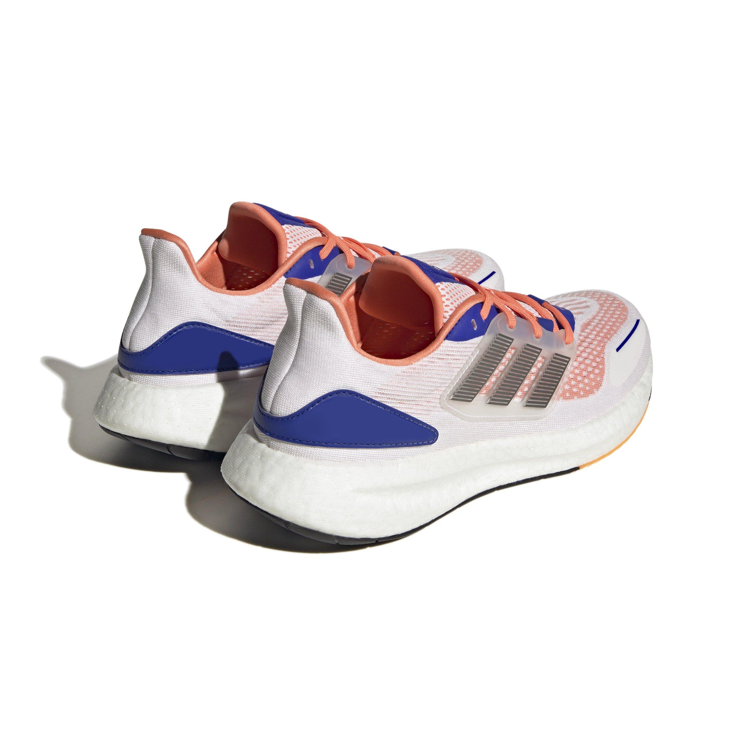 adidas Pureboost 22 HEAT.RDY "Ftwr White/Ngt Metallic/Luc Blue" Men's Running Shoe - WHITE/METALLIC/BLUE Thumbnail View 4