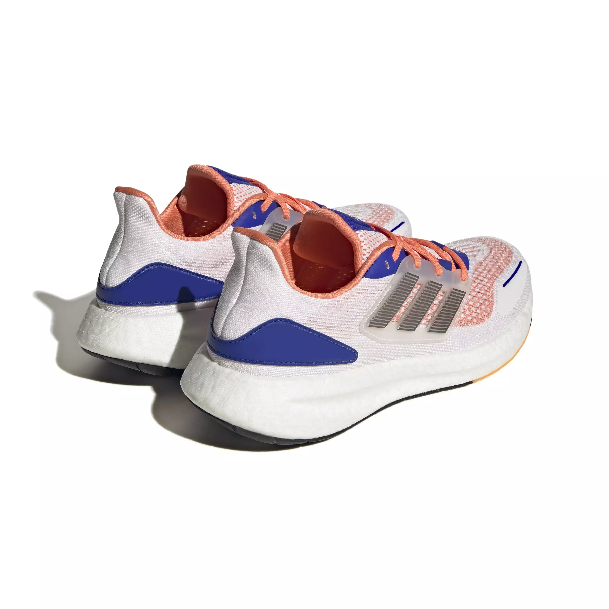 adidas Pureboost 22 HEAT.RDY "Ftwr White/Ngt Metallic/Luc Blue" Men's Running Shoe - WHITE/METALLIC/BLUE