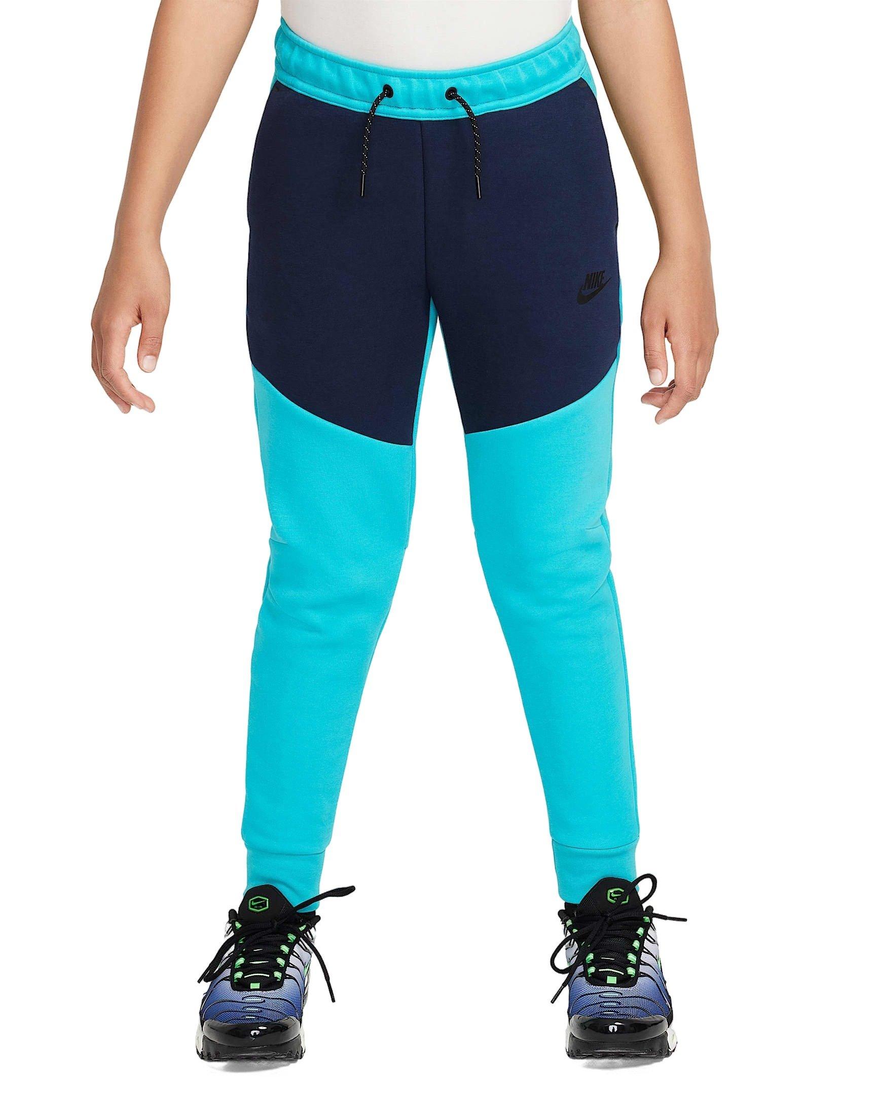 Nike Big Boys' Sportswear Tech Fleece Joggers - TURQUOISE/BLUE Thumbnail View 1
