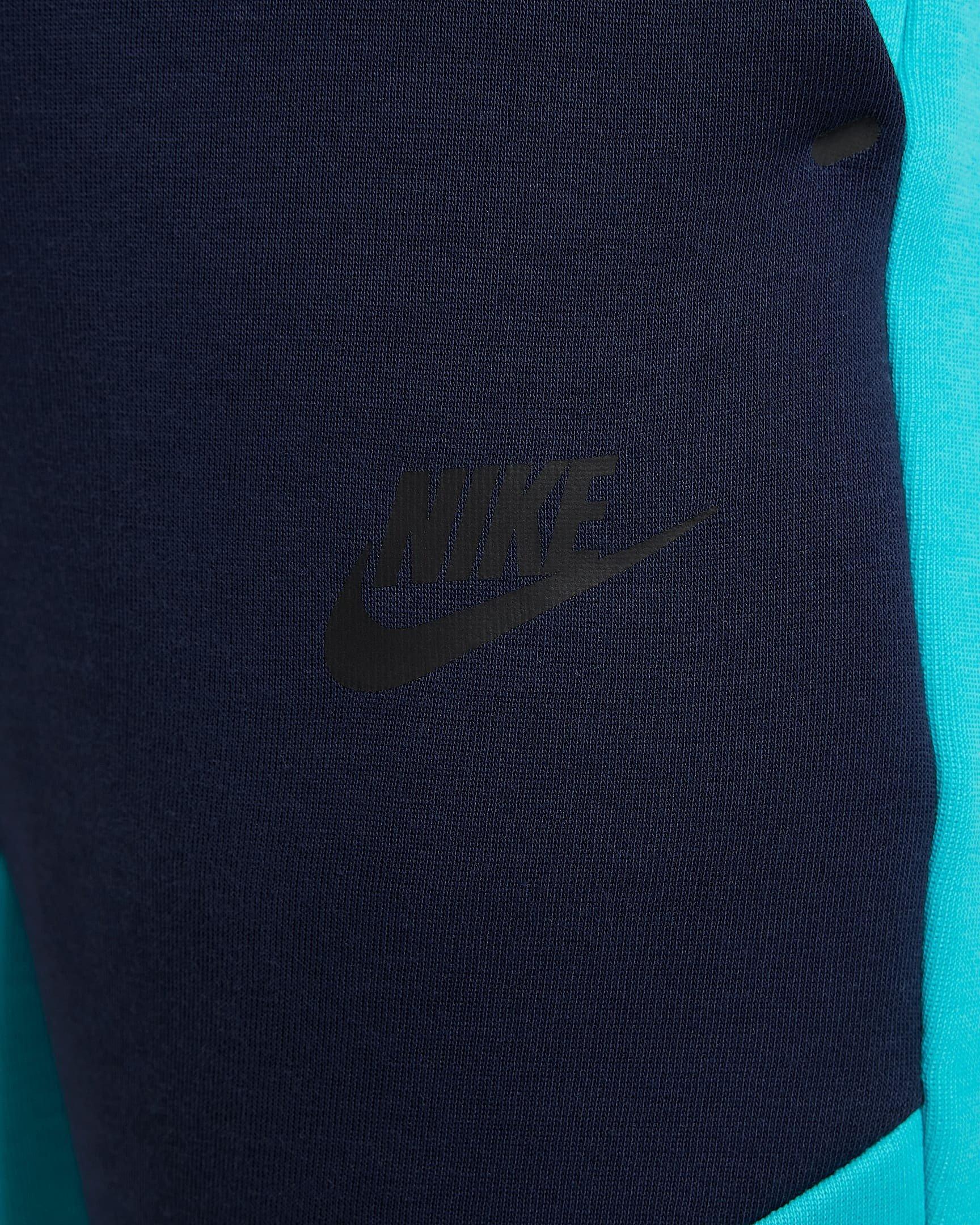 Nike Big Boys' Sportswear Tech Fleece Joggers - TURQUOISE/BLUE Thumbnail View 5