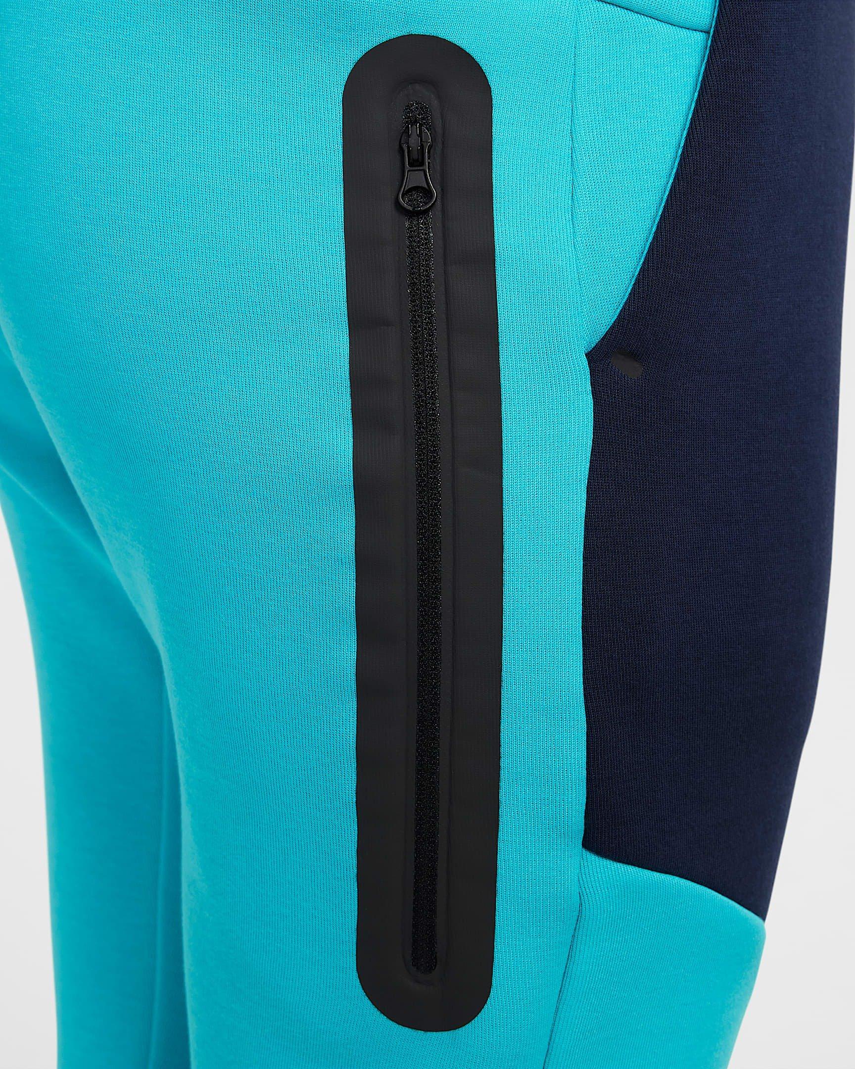 Nike Big Boys' Sportswear Tech Fleece Joggers - TURQUOISE/BLUE Thumbnail View 6