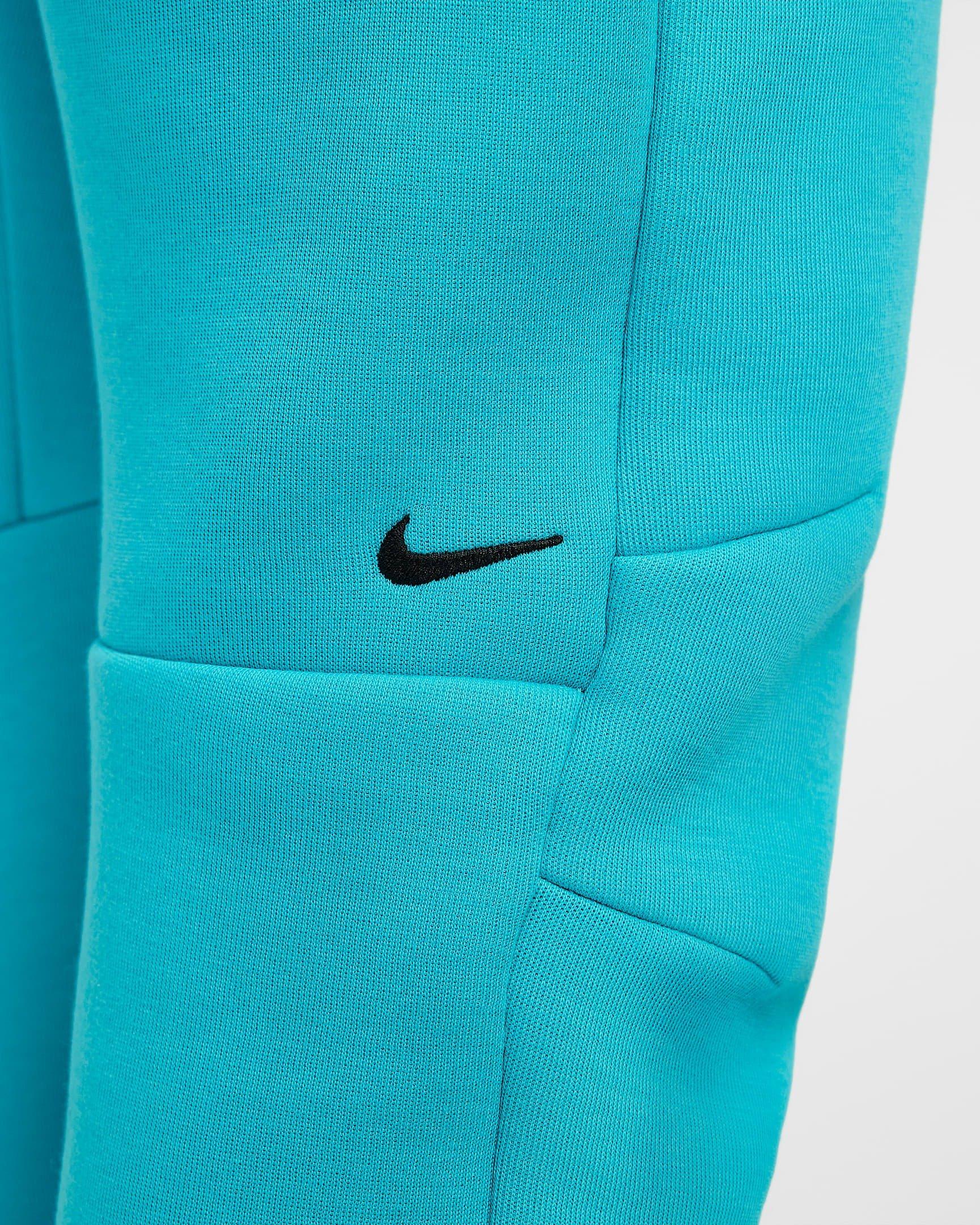 Nike Big Boys' Sportswear Tech Fleece Joggers - TURQUOISE/BLUE Thumbnail View 7