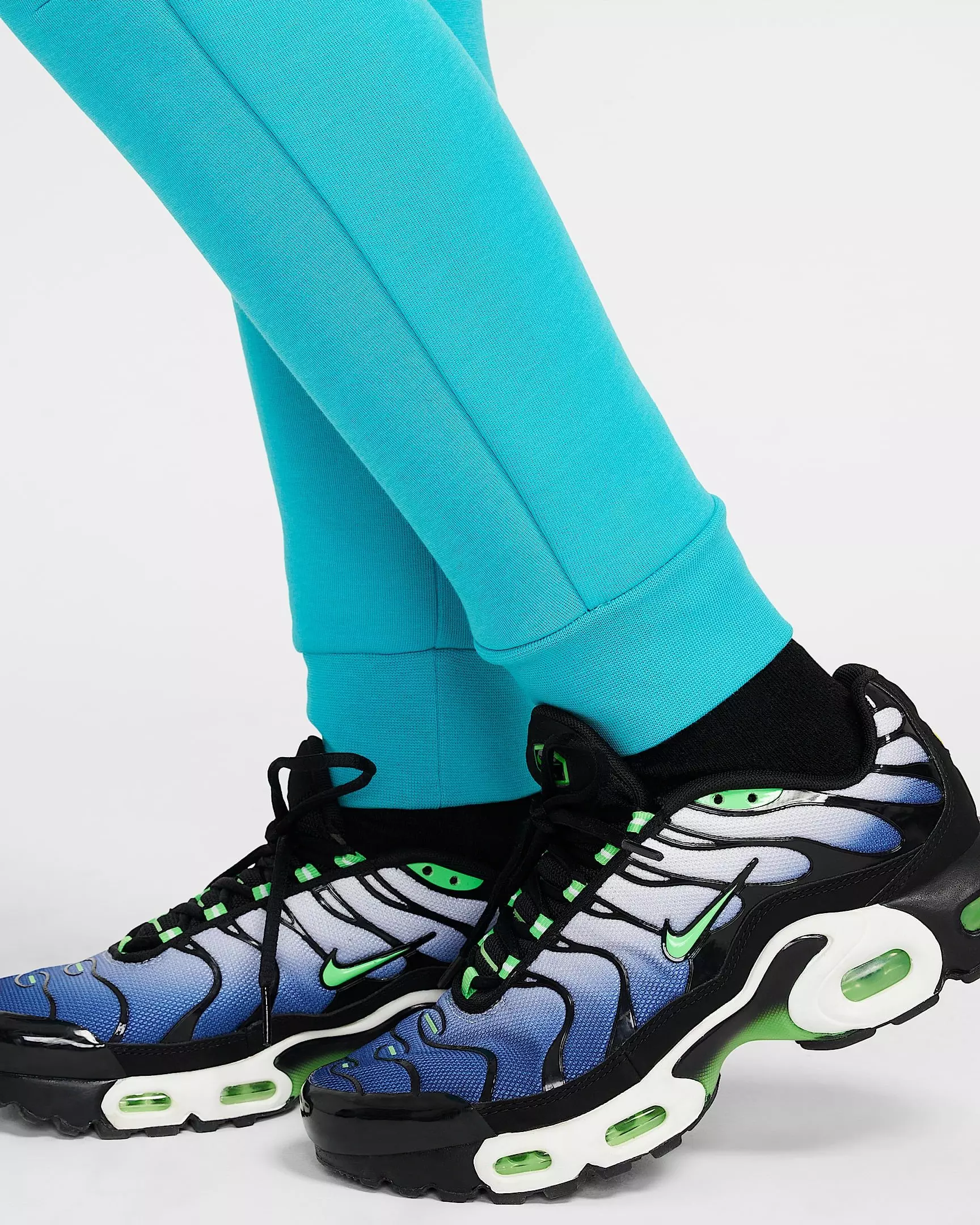Nike Big Boys' Sportswear Tech Fleece Joggers - TURQUOISE/BLUE