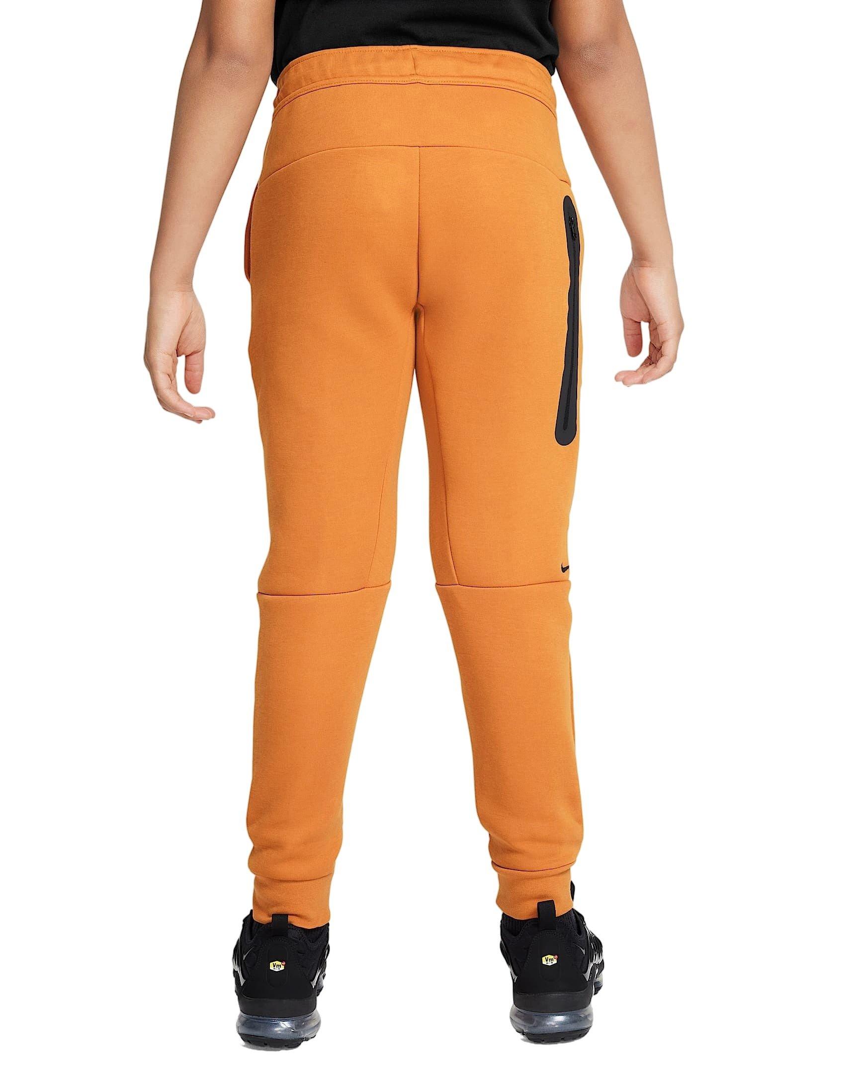 Nike Big Boys' Sportswear Tech Fleece Joggers - ORANGE Thumbnail View 2