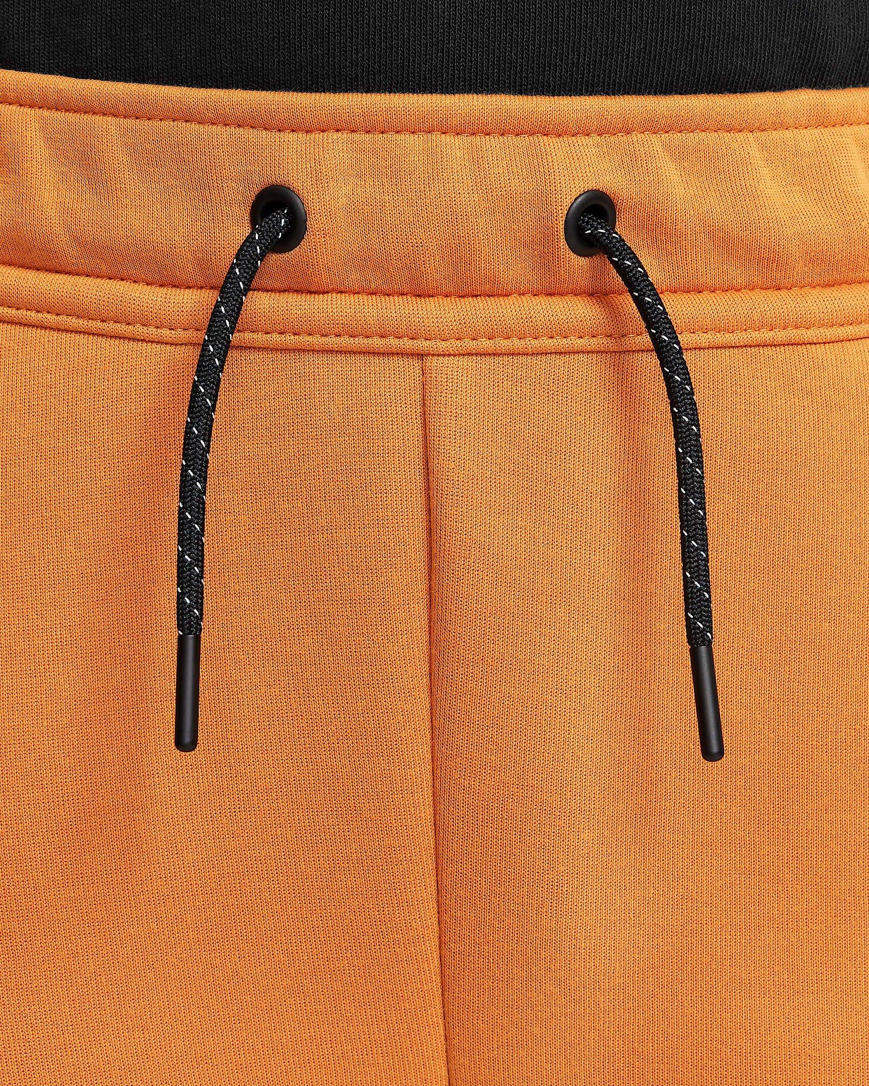 Nike Big Boys' Sportswear Tech Fleece Joggers - ORANGE Thumbnail View 3