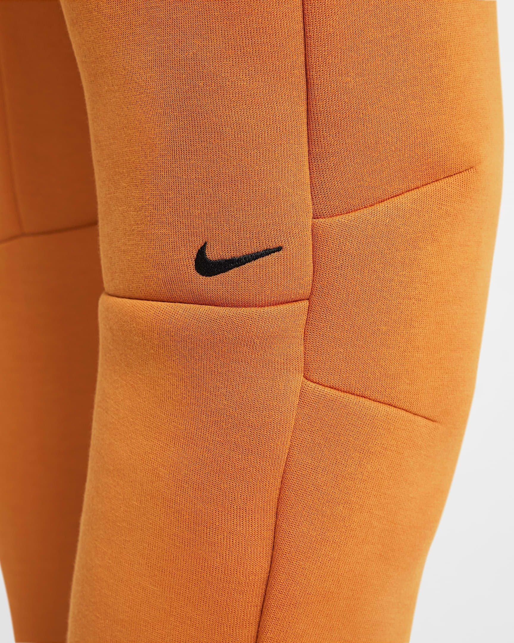 Nike Big Boys' Sportswear Tech Fleece Joggers - ORANGE Thumbnail View 7