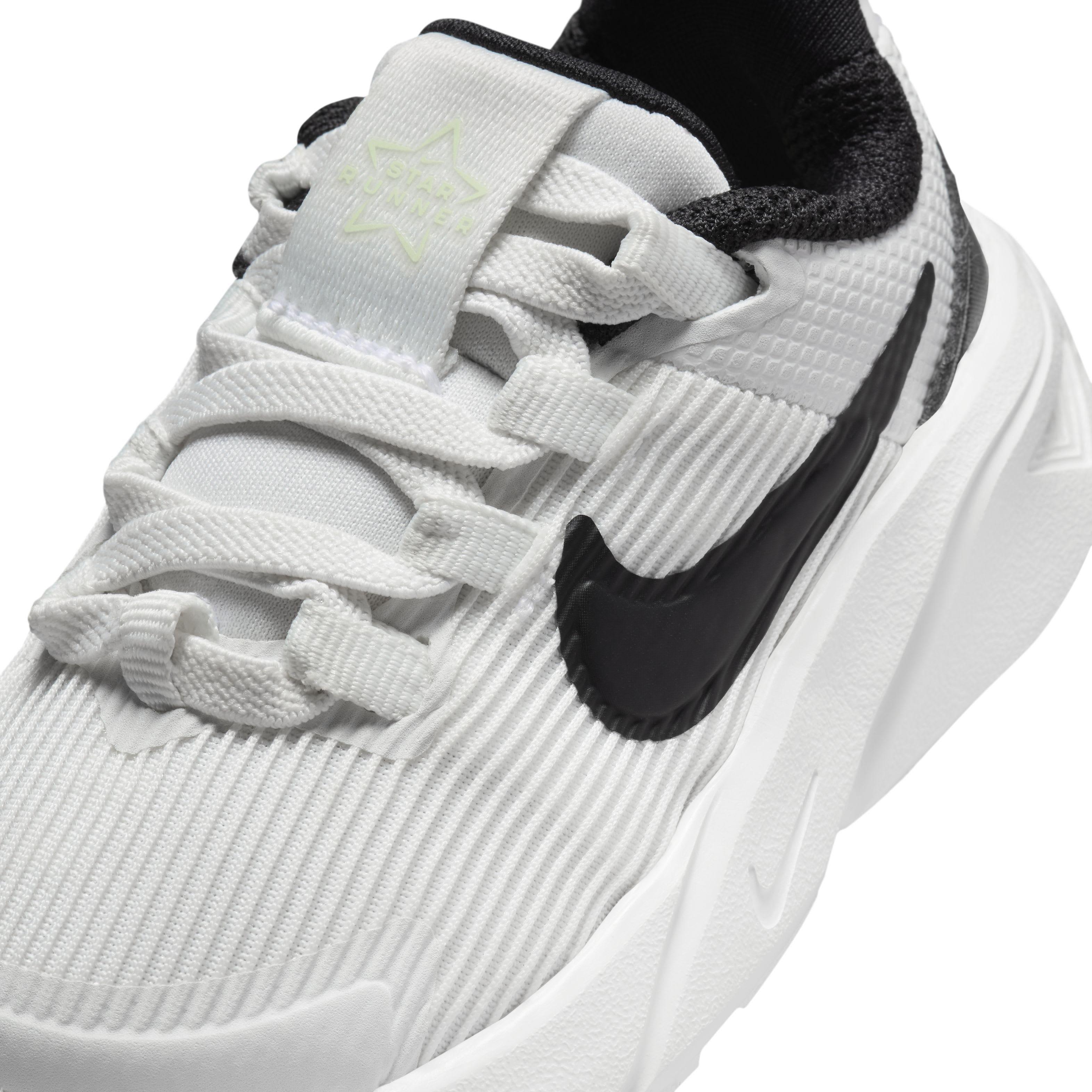 Nike Star Runner 4 "Summit White/Barely Volt/White/Black" Infant Boys' Running Shoe - WHITE/VOLT/WHITE/BLACK Thumbnail View 7