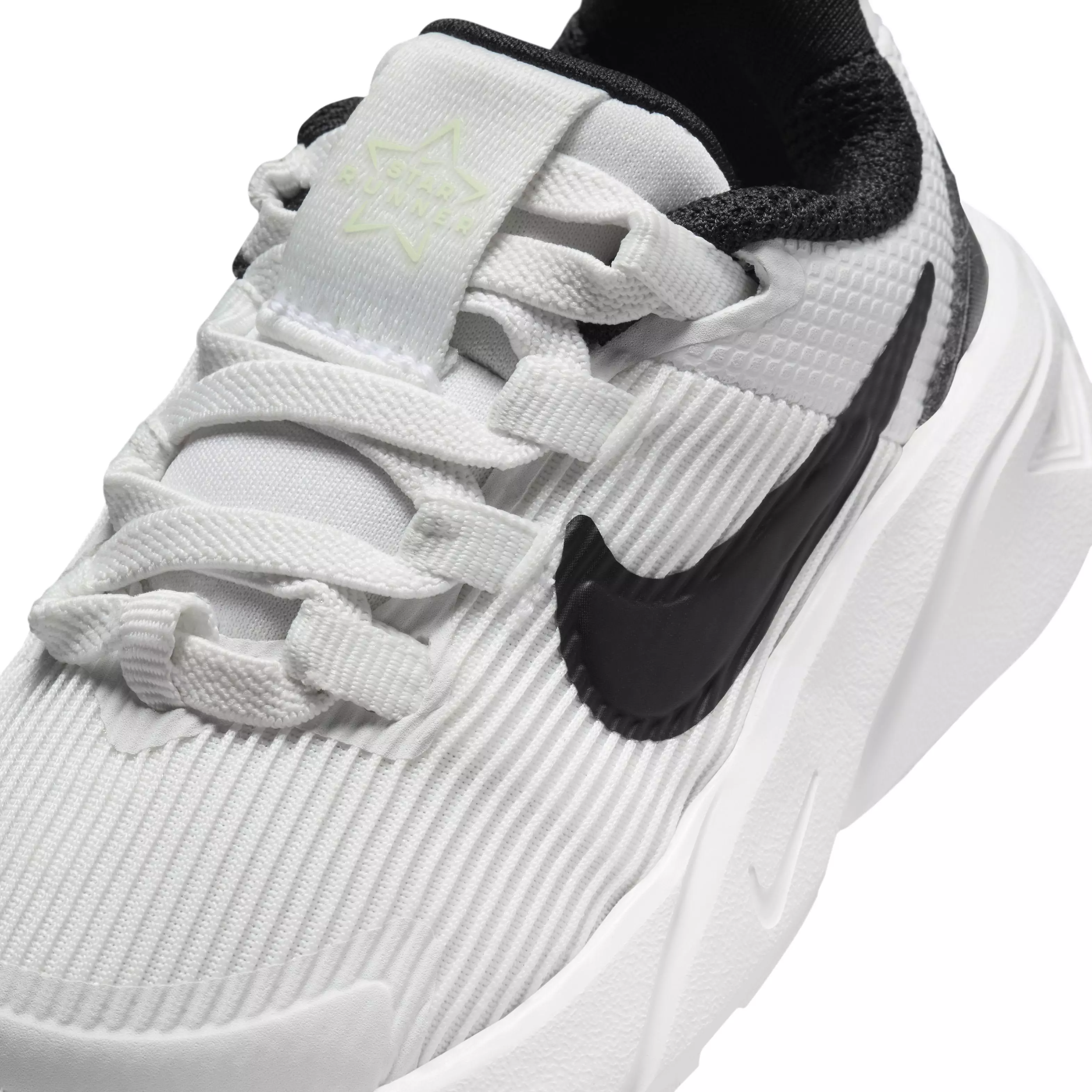 Nike Star Runner 4 "Summit White/Barely Volt/White/Black" Infant Boys' Running Shoe - WHITE/VOLT/WHITE/BLACK