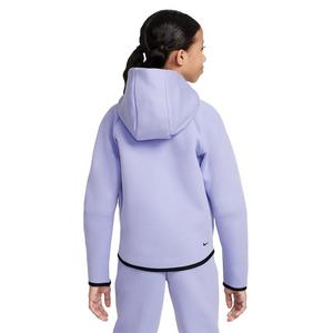 Nike Big Girls' Sportswear Tech Fleece Full-Zip Hooded Jacket - Purple