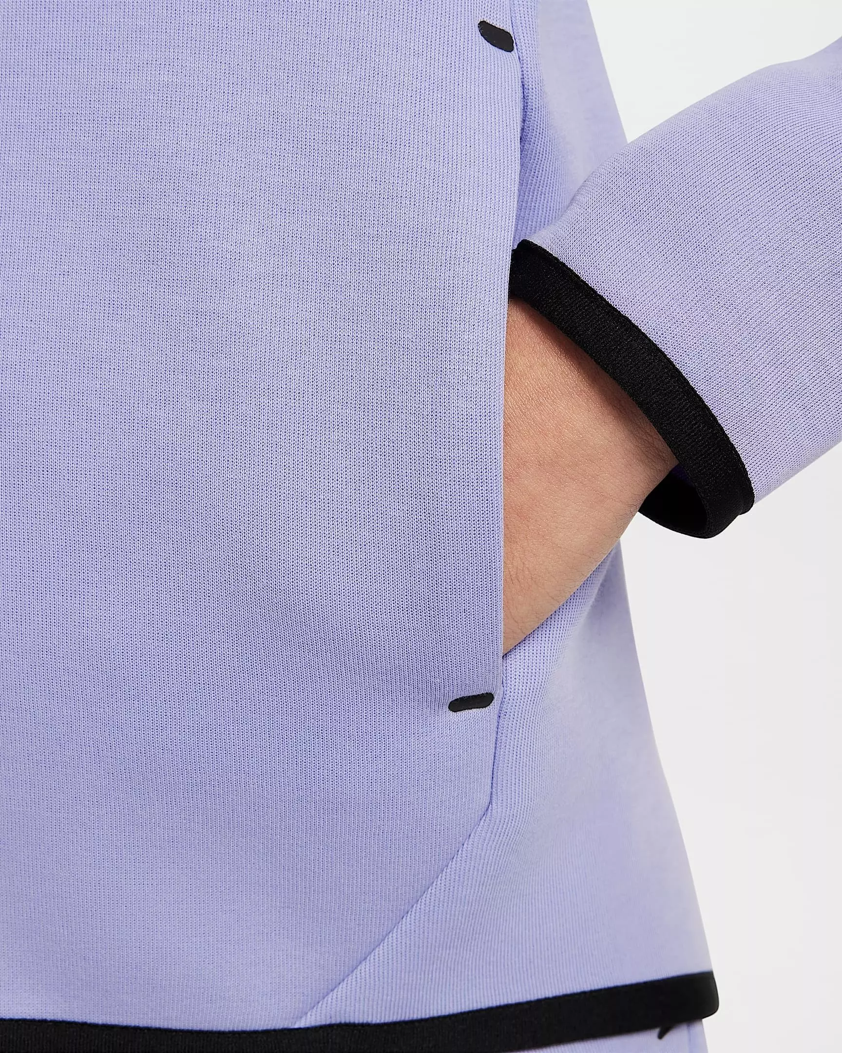 Nike Big Girls' Sportswear Tech Fleece Full-Zip Hooded Jacket - Purple - PURPLE