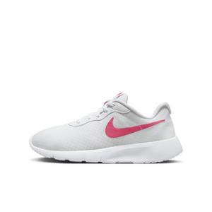 Nike Tanjun EasyOn "White/Barely Volt/Black/Aster Pink" Grade School Girls' Shoe
