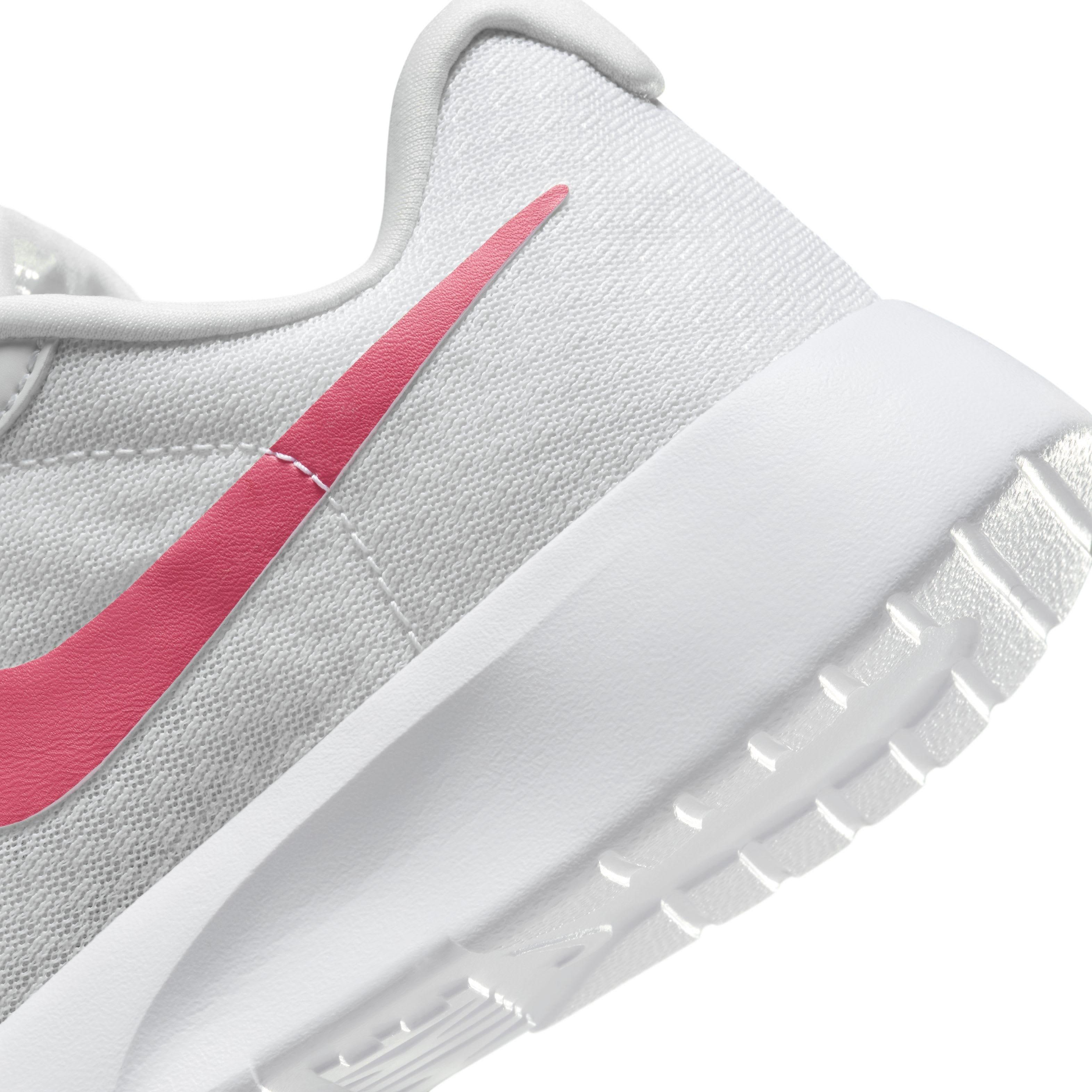 Nike Tanjun EasyOn Grade School Girls' "White/Barely Volt/Black/Aster Pink" Shoe
