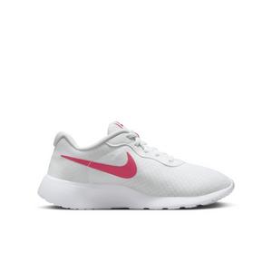 Nike Tanjun EasyOn "White/Barely Volt/Black/Aster Pink" Grade School Girls' Shoe
