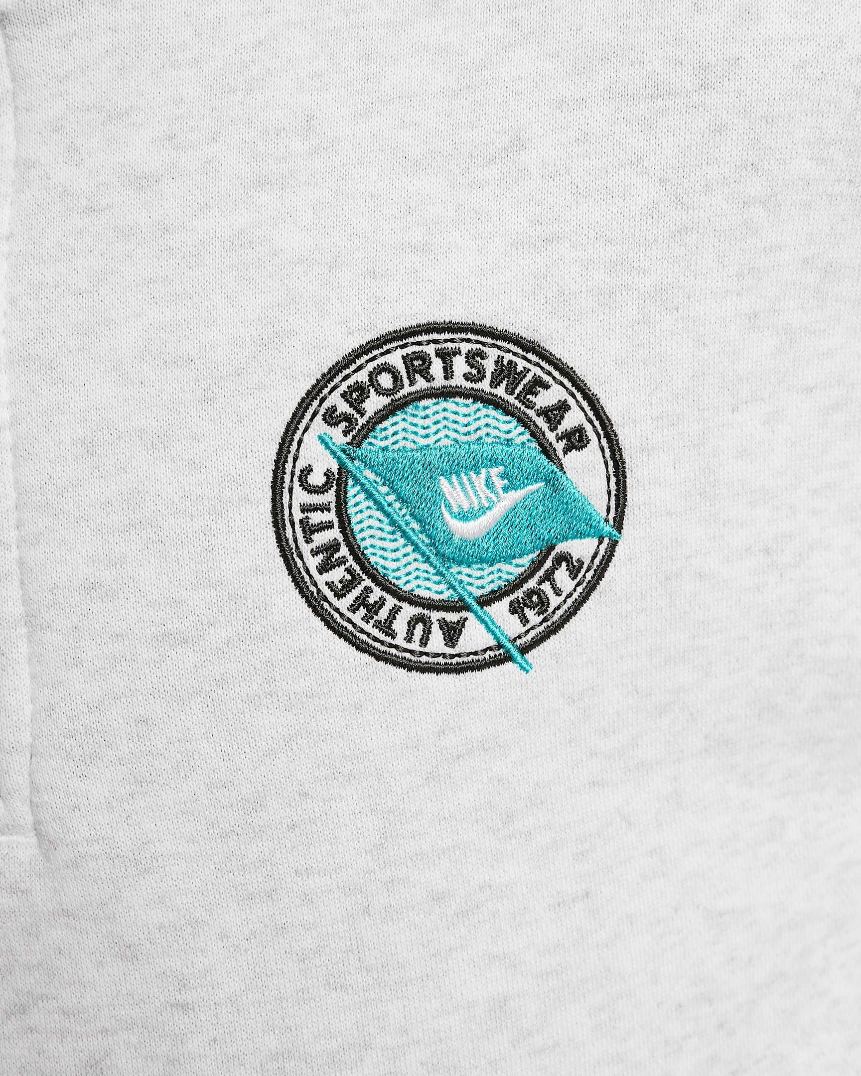 Nike Sportswear Club Fleece Long-Sleeve 1/2-Zip Big Girls' Heath/Turquoise Top