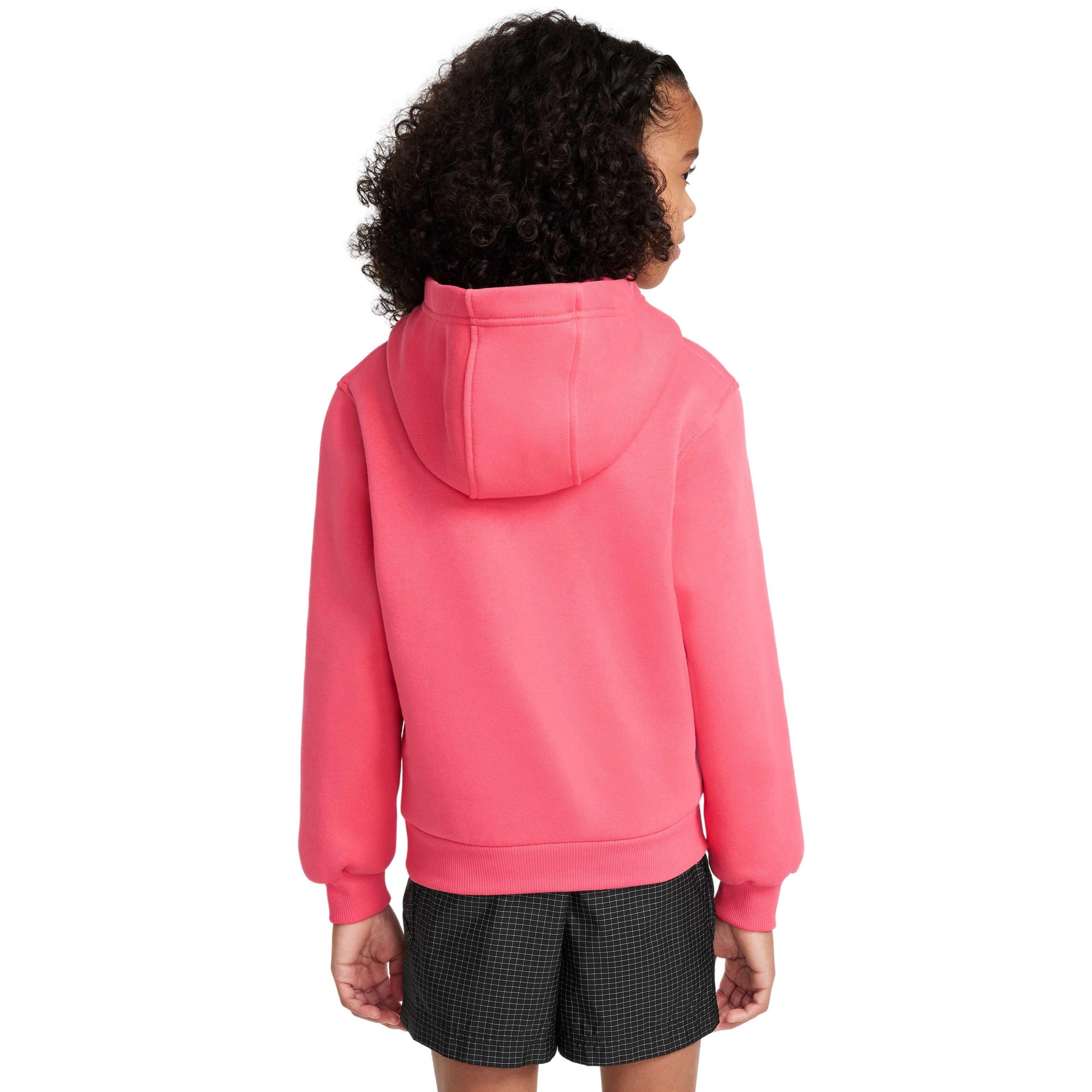 Nike Sportswear Club Fleece Big Girls' Hoodie - Pink