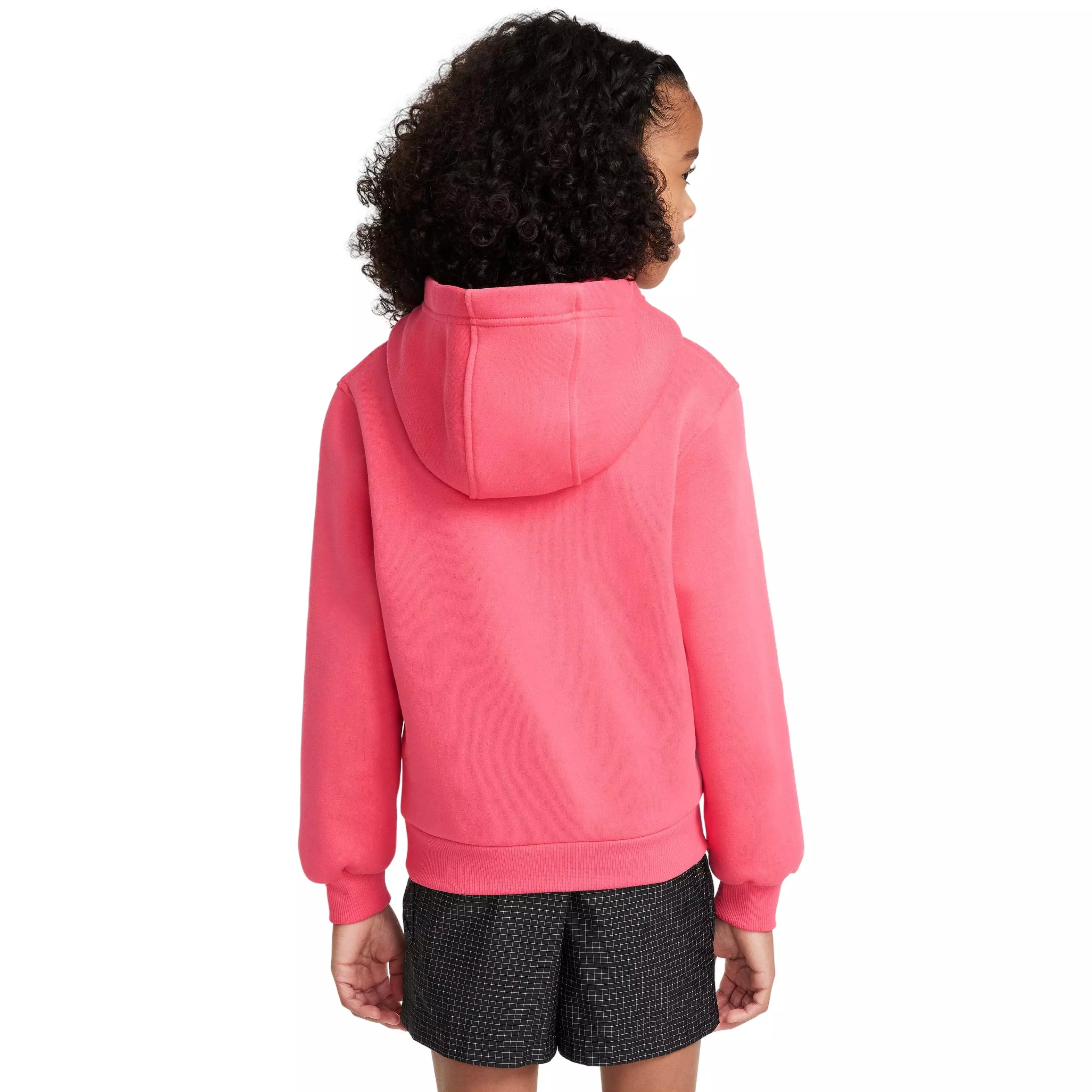 Nike Big Girls' Sportswear Club Fleece Pullover Hoodie - Pink - PINK
