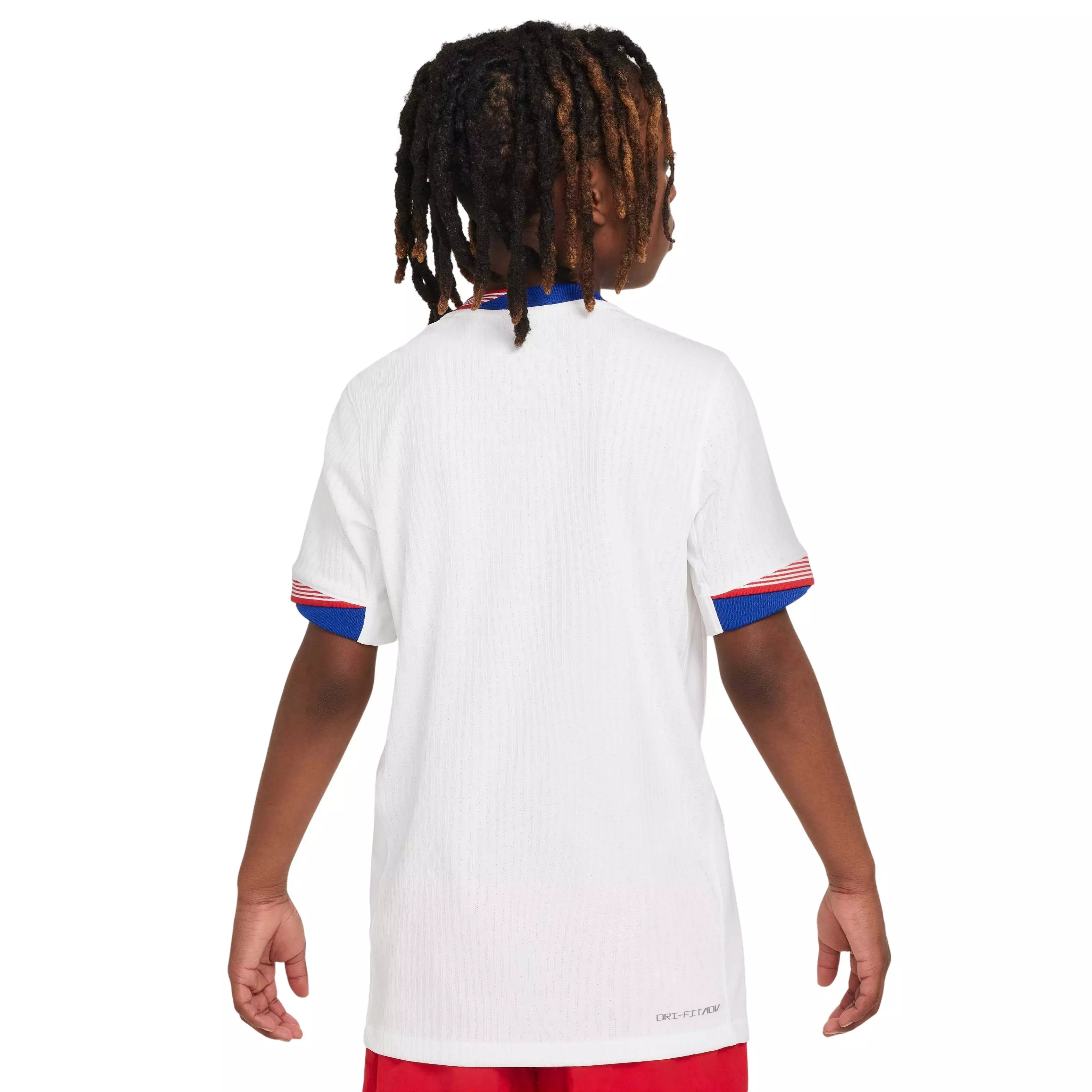 Nike Big Boys' USMNT 2024 Match Home Dri-FIT ADV Soccer Authentic Jersey - White - WHITE