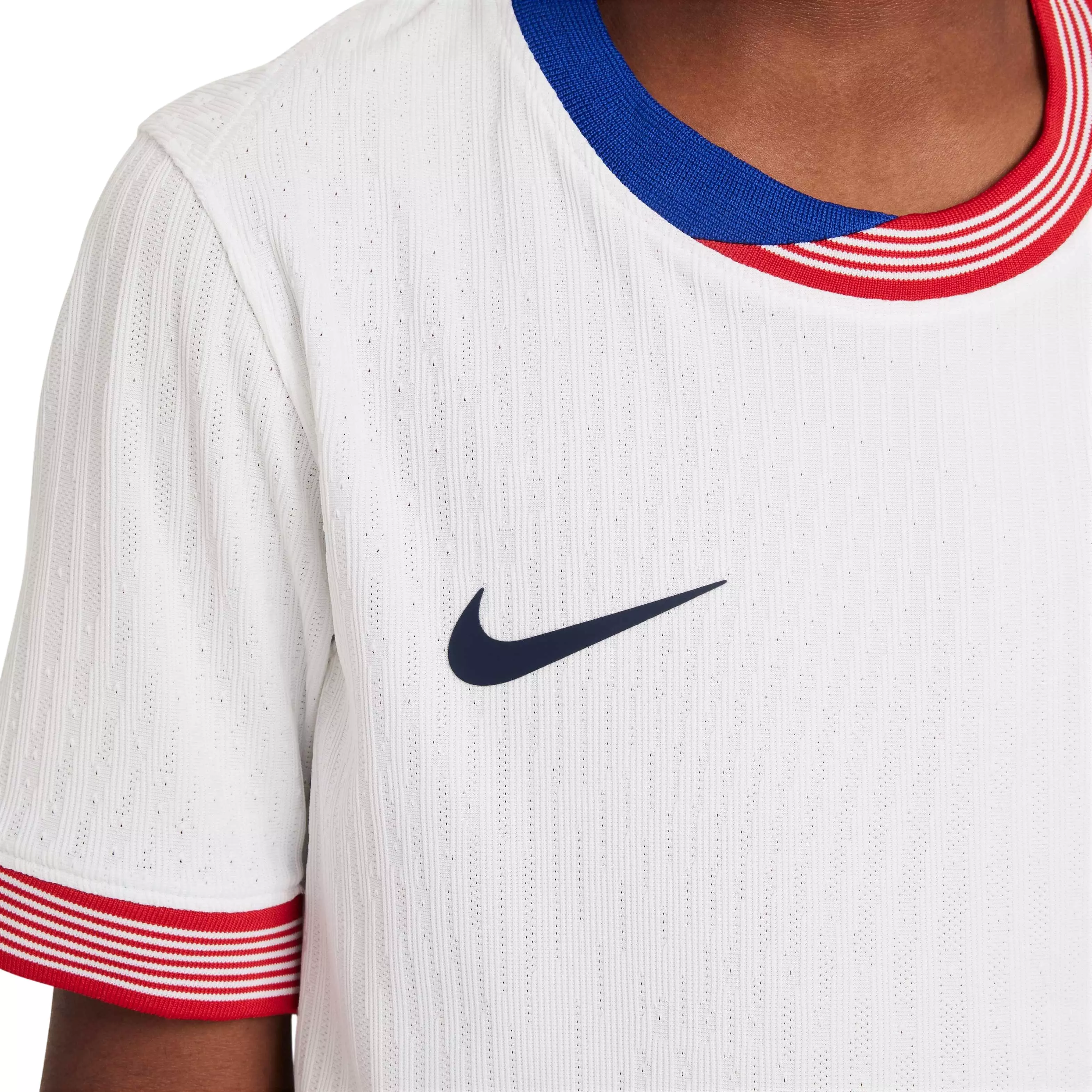 Nike Big Boys' USMNT 2024 Match Home Dri-FIT ADV Soccer Authentic Jersey - White - WHITE