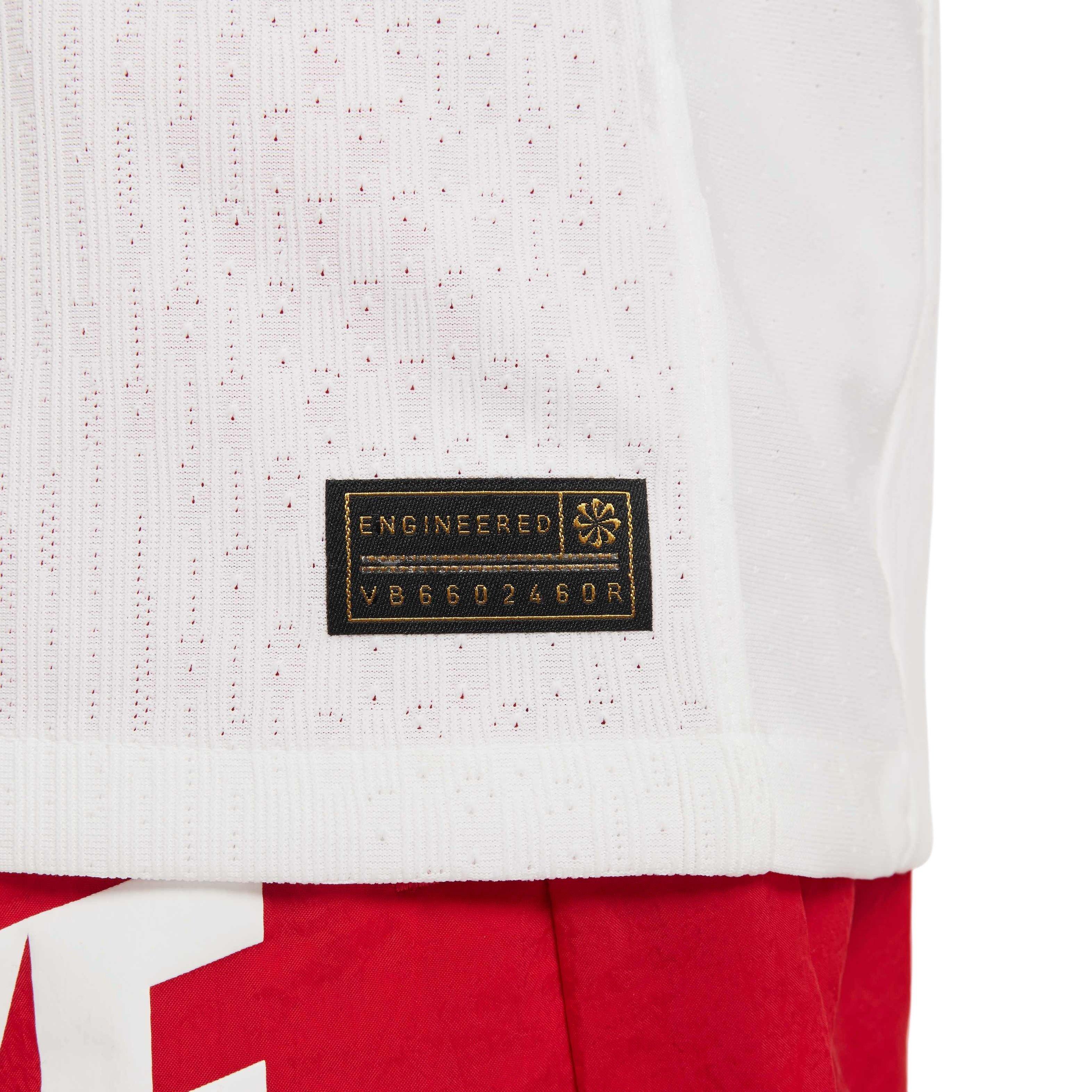 Nike Big Boys' USMNT 2024 Match Home Dri-FIT ADV Soccer Authentic Jersey - White - WHITE Thumbnail View 6