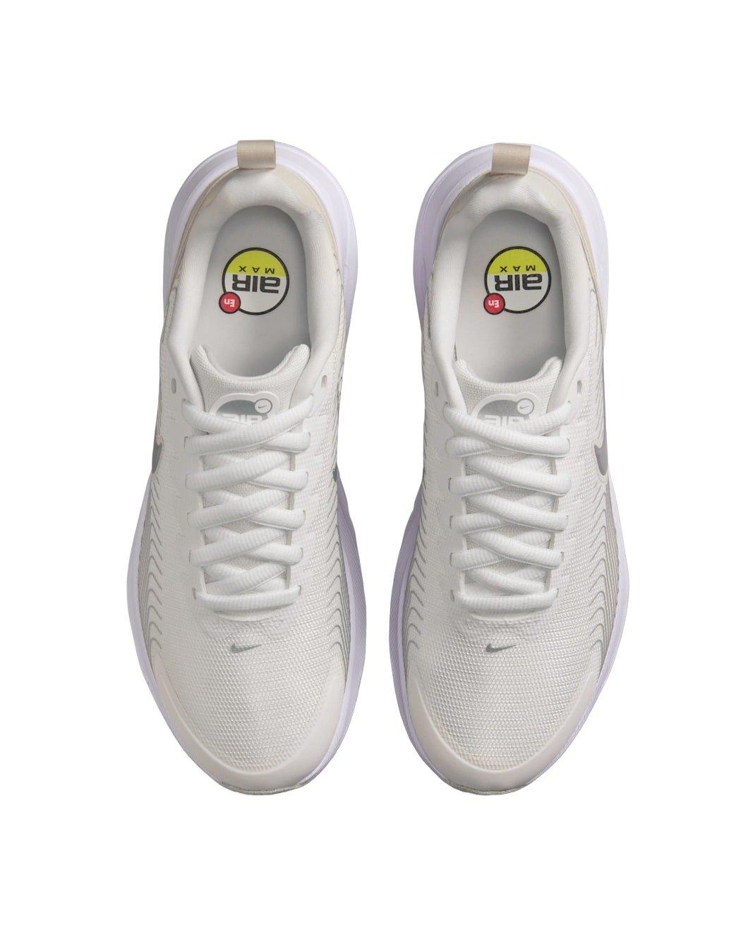 Nike Air Max Nuaxis SE "Summit White/Light Orewood Brown/White/Metallic Silver" Women's Shoe - WHITE/LT BROWN/WHITE/SILVER