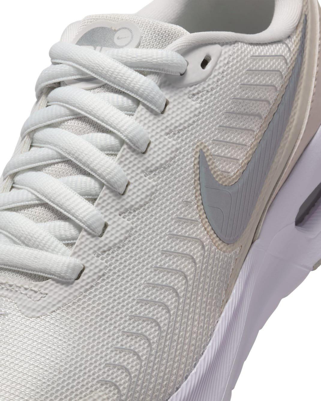 Nike Air Max Nuaxis SE "Summit White/Light Orewood Brown/White/Metallic Silver" Women's Shoe - WHITE/LT BROWN/WHITE/SILVER