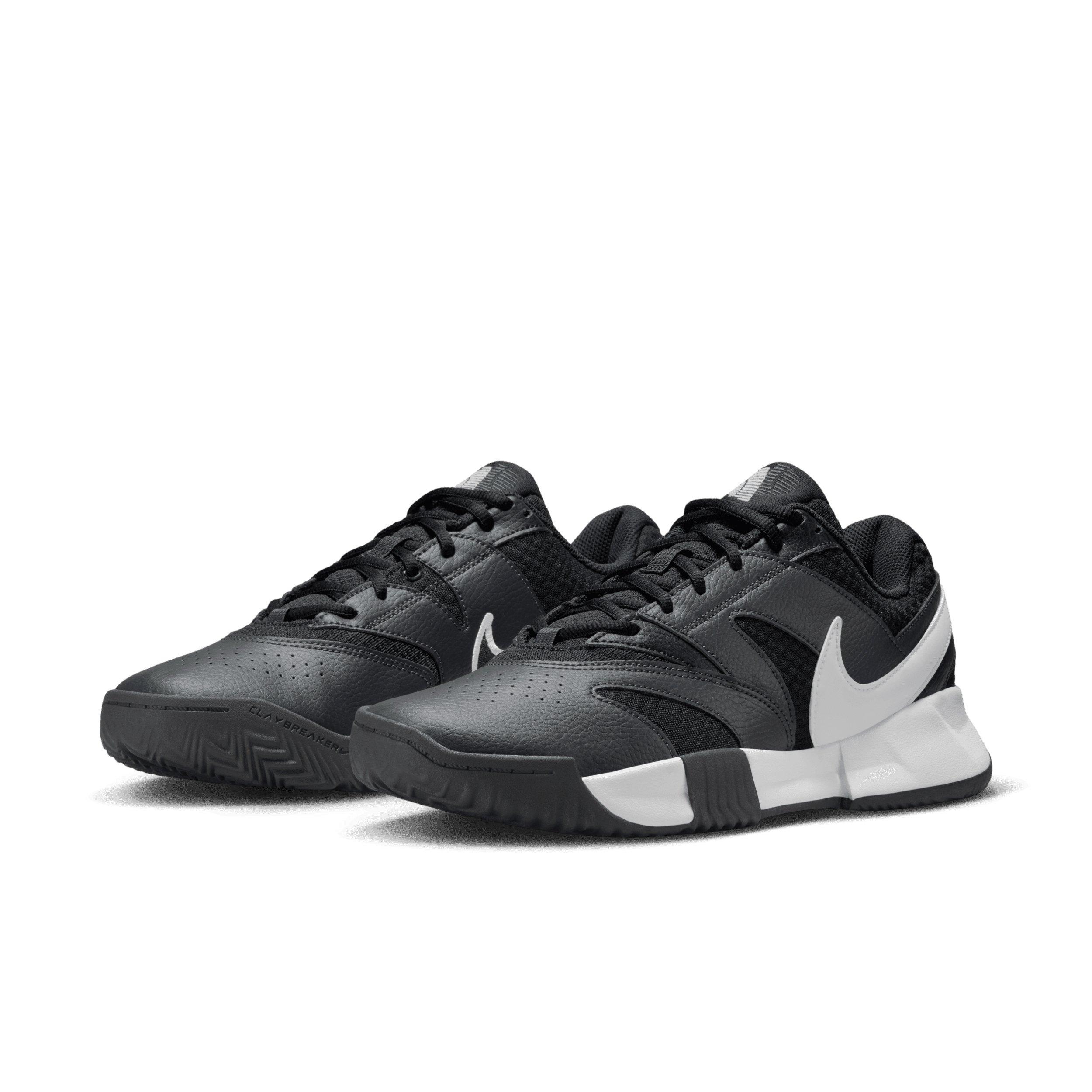 Nike Court Lite 4 Clay Court "Black/Anthracite/White" Men's Tennis Shoe - BLACK/ANTHRACITE/WHITE