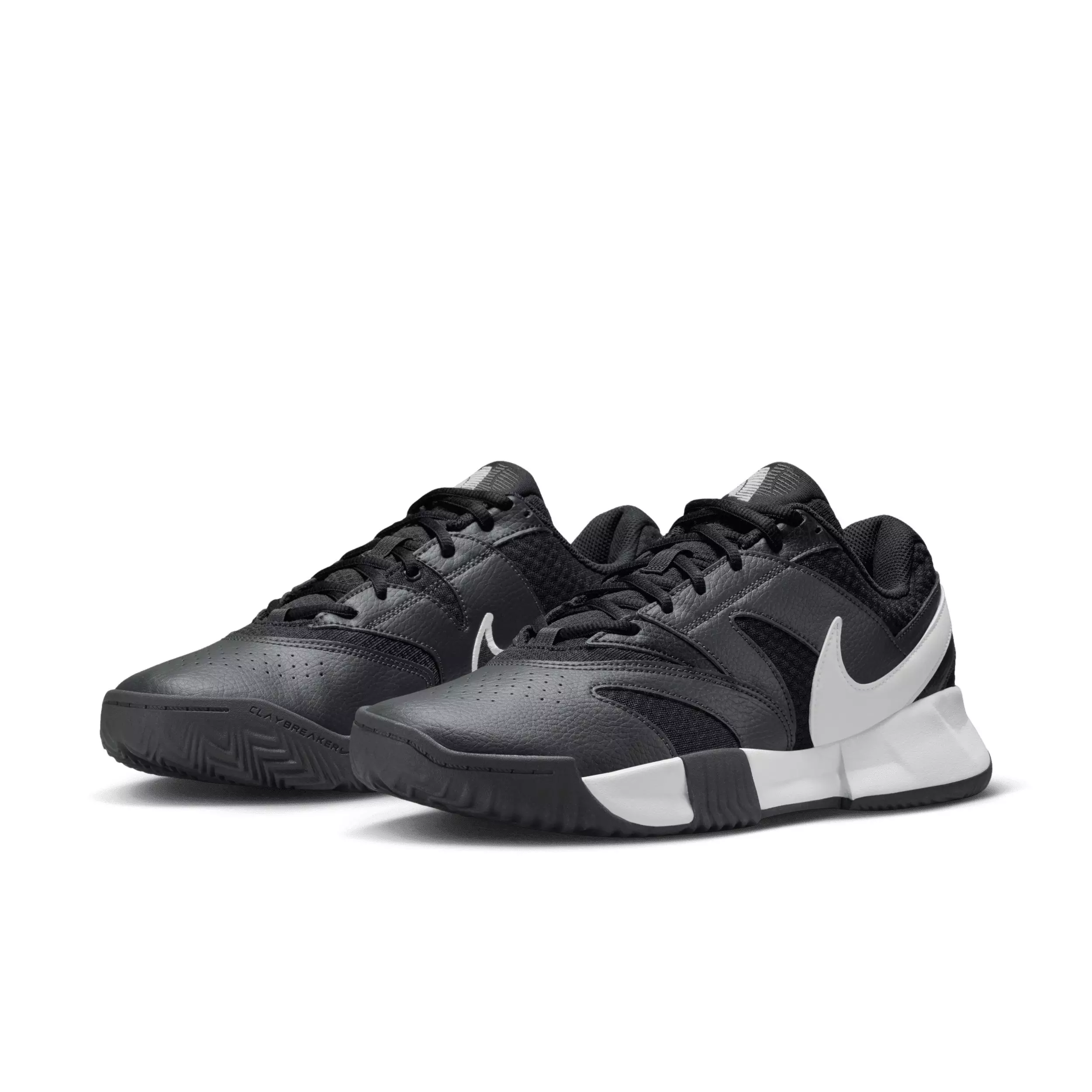 Nike Court Lite 4 Clay Court "Black/Anthracite/White" Men's Tennis Shoe - BLACK/ANTHRACITE/WHITE