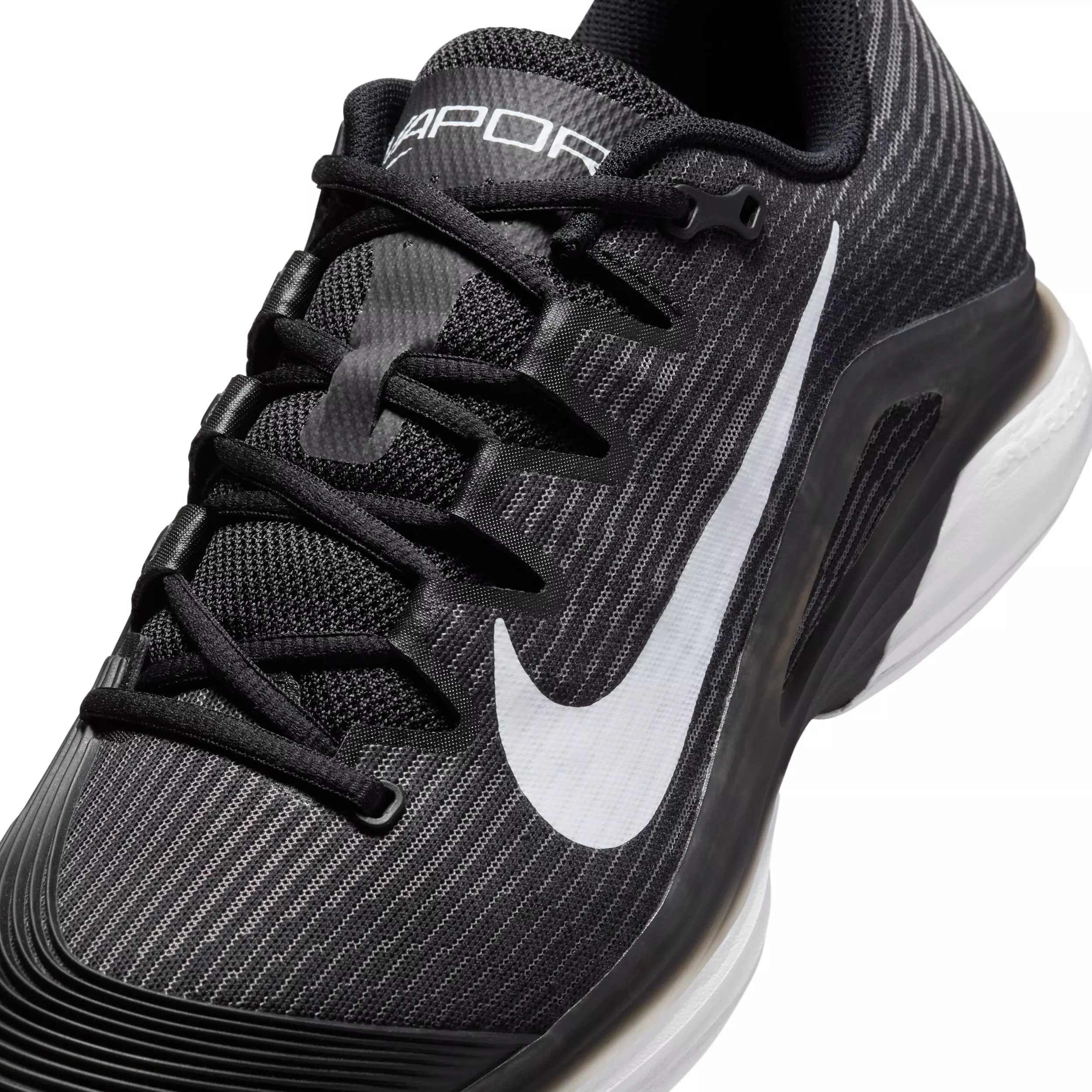 Nike Vapor 12 Hard Court "Black/Dark Smoke Grey/White" Men's Tennis Shoe - BLACK/DK GREY/WHITE