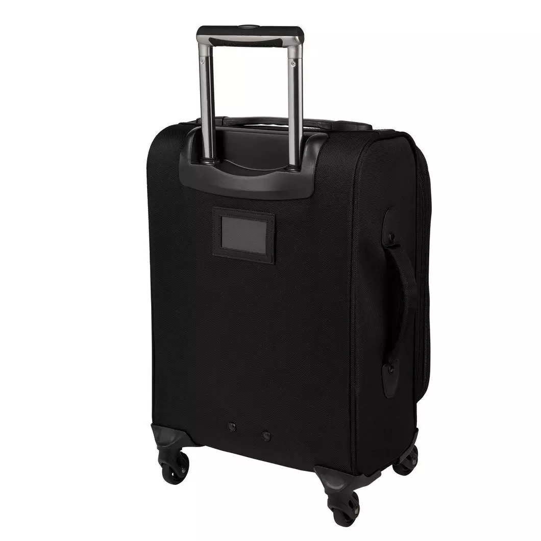 Mizuno 4-Wheel Carry On Suitcase - Black - BLACK