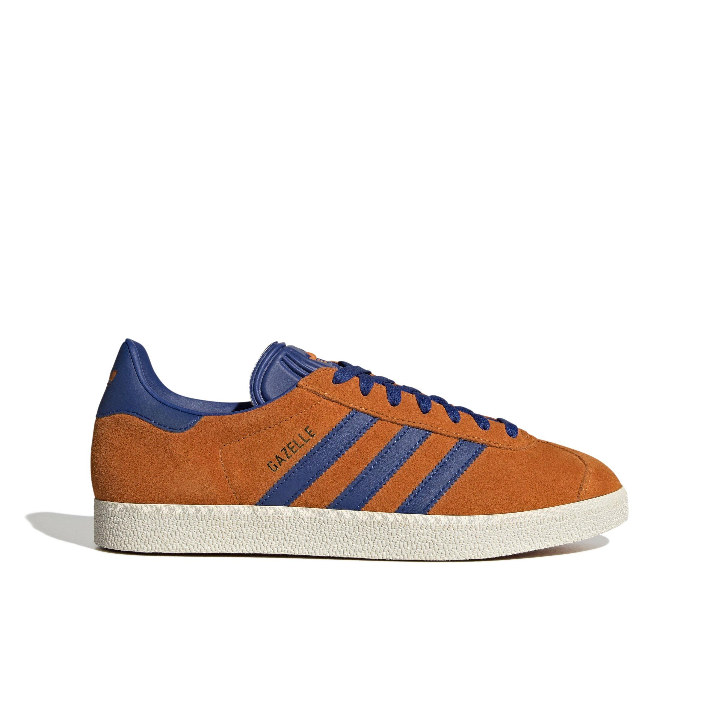 adidas Originals Gazelle Bright Orange Royal Blue Cream White Men s Shoe Hibbett