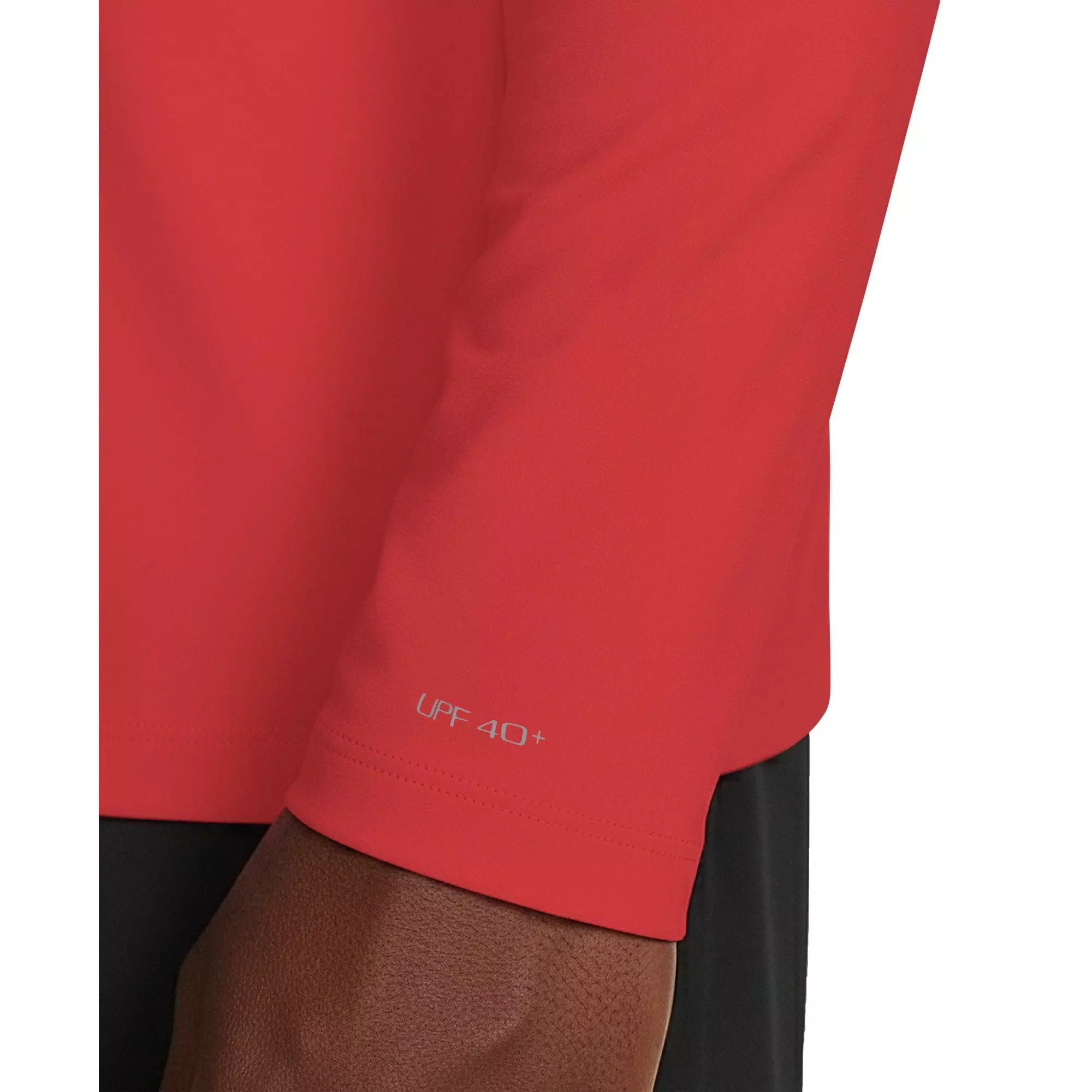 Nike Men's Swim Hydroguard Essential Dri-FIT UV Long Sleeve Top - RED