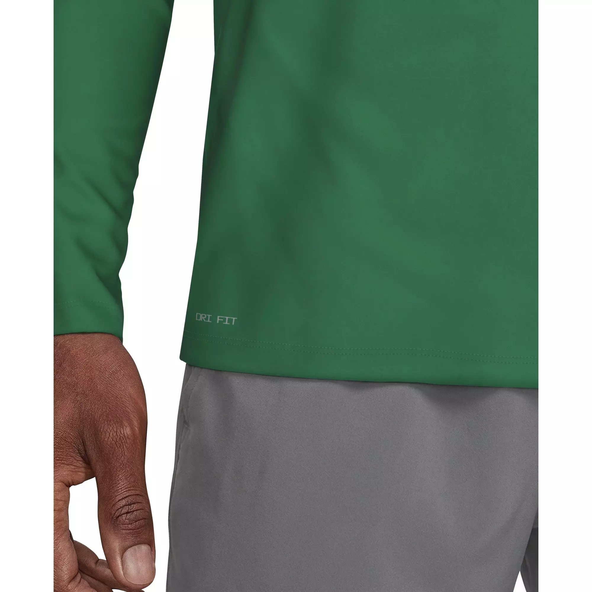 Nike Men's Swim Hydroguard Essential Dri-FIT UV Long Sleeve Top - GREEN