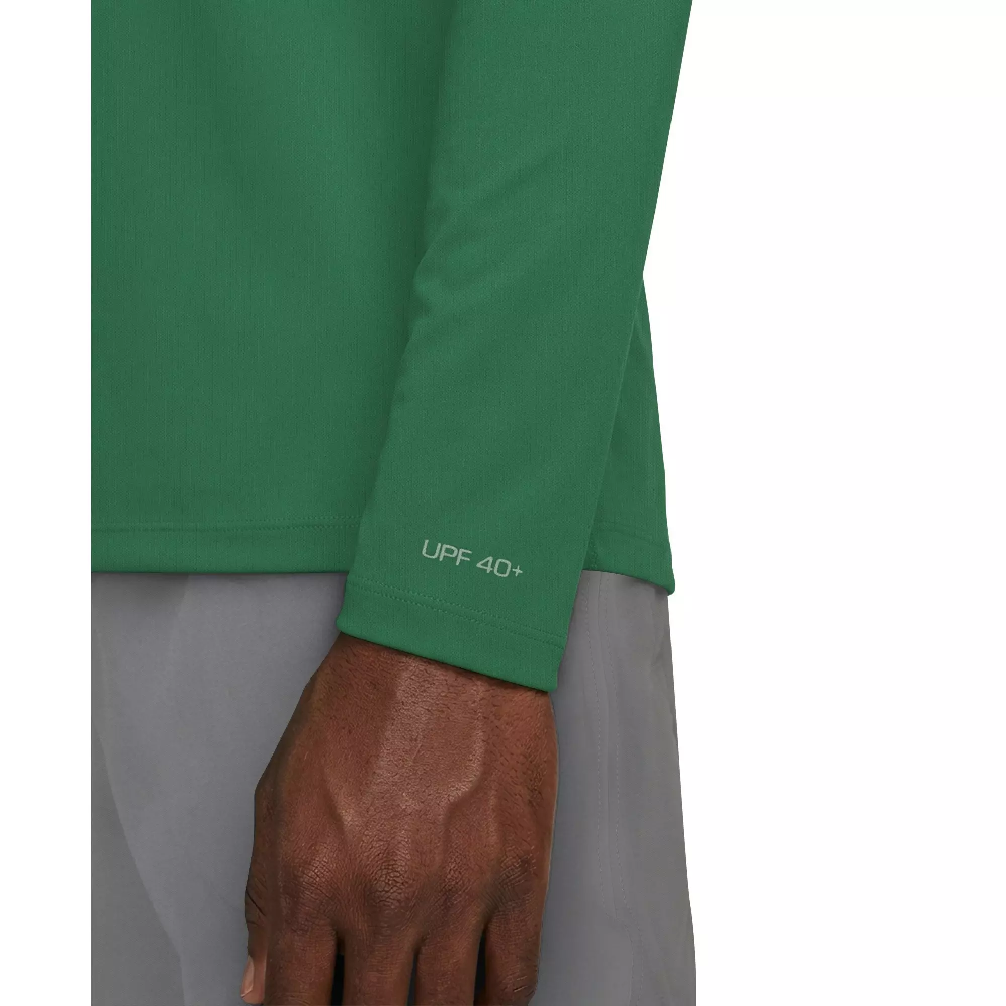 Nike Men's Swim Hydroguard Essential Dri-FIT UV Long Sleeve Top - GREEN