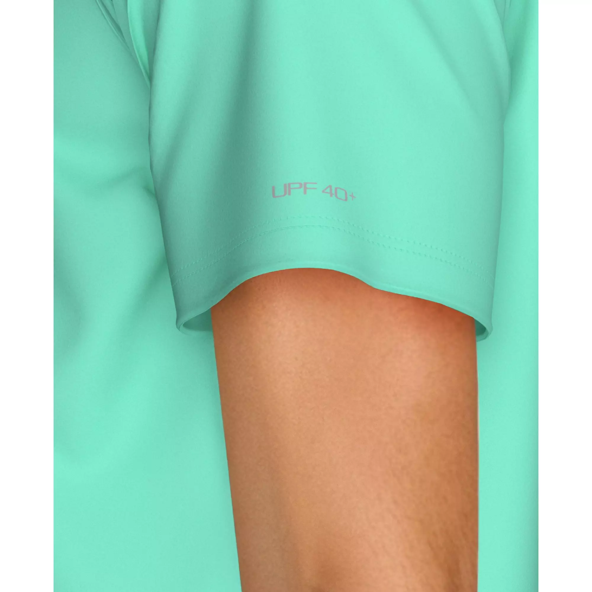 Nike Men's Swim Hydroguard Essential Dri-FIT UV Short Sleeve Shirt - TURQUOISE