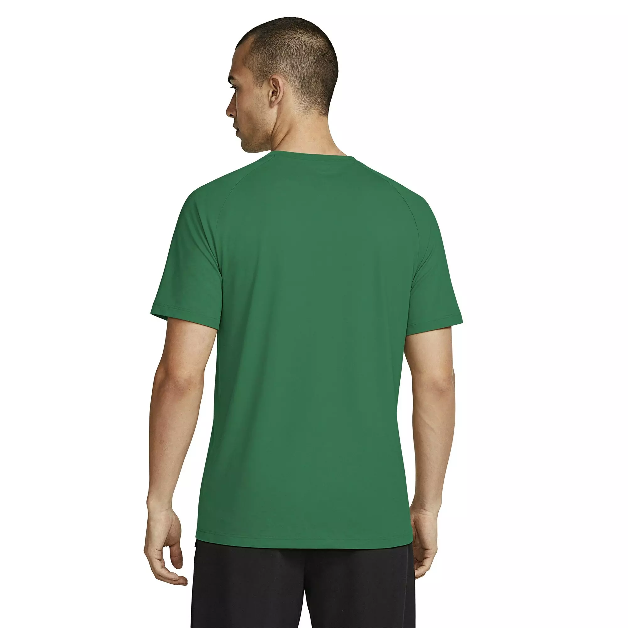 Nike Men's Swim Hydroguard Essential Dri-FIT UV Short Sleeve Shirt - GREEN