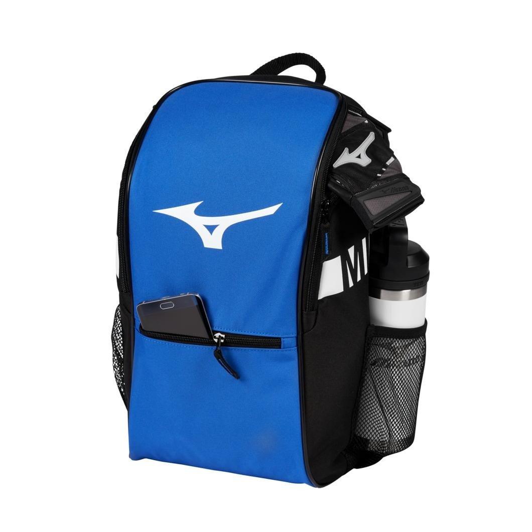 Mizuno Youth Future Baseball Backpack - ROYAL/BLACK Thumbnail View 3