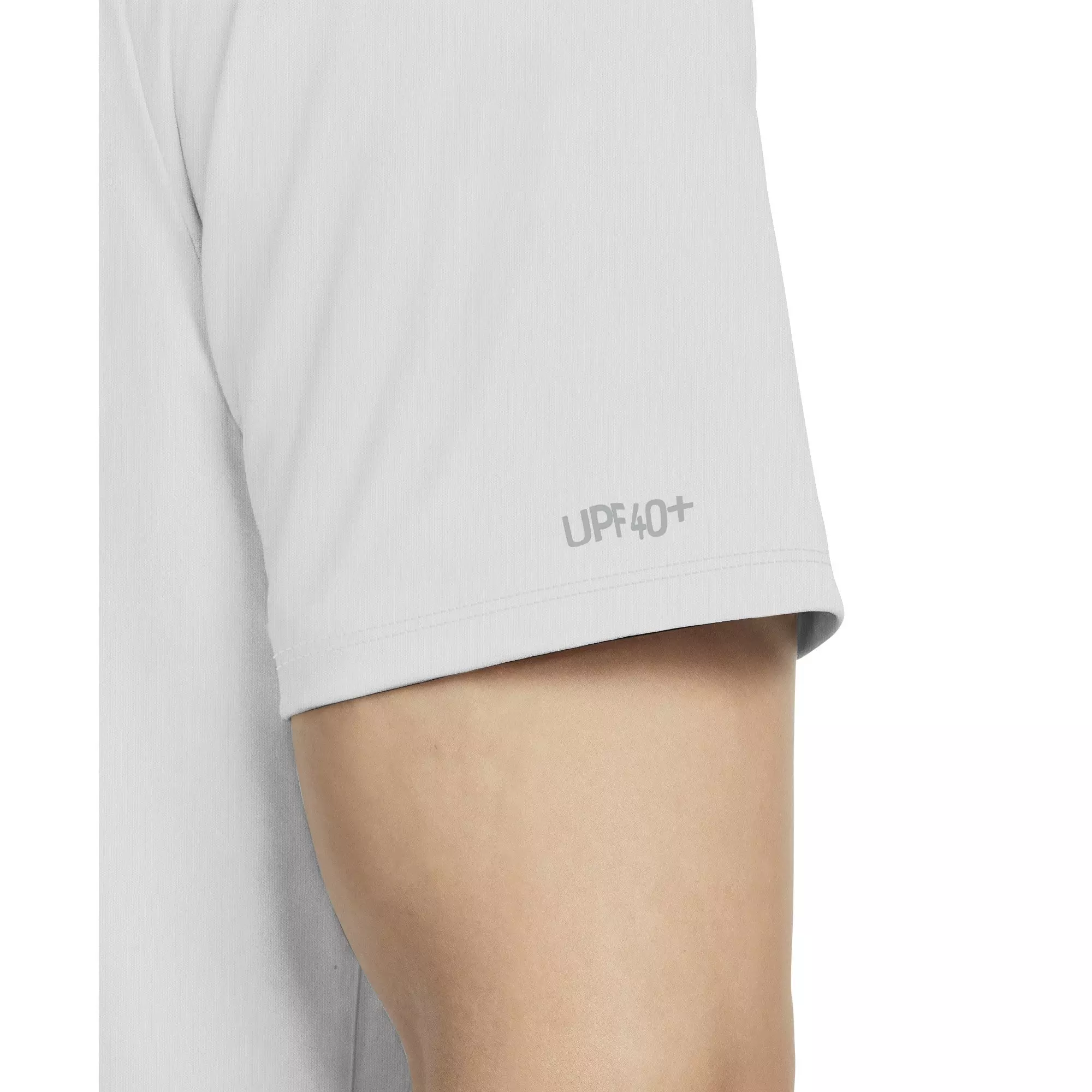 Nike Men's Swim Hydroguard Dri-FIT UV Short-Sleeve Top - WHITE