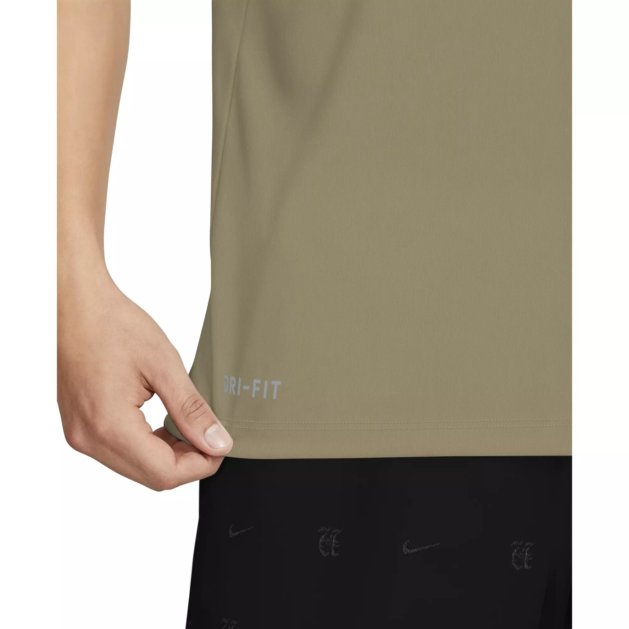 Nike Men's Swim Hydroguard Dri-FIT UV Short-Sleeve Top - BEIGE