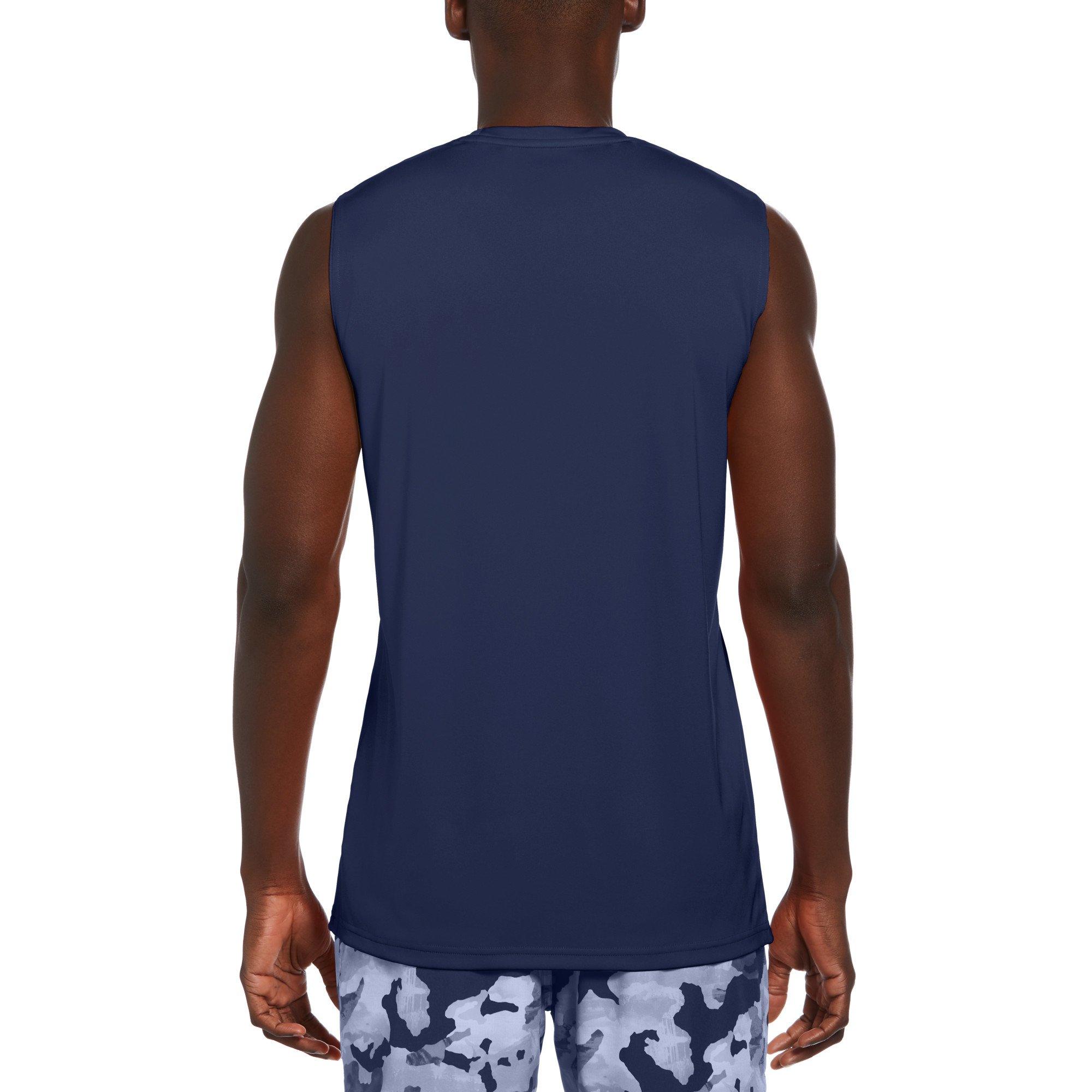 Nike Men's Swim Hydroguard Essential UV Dri-FIT Sleeveless Top - NAVY Thumbnail View 2