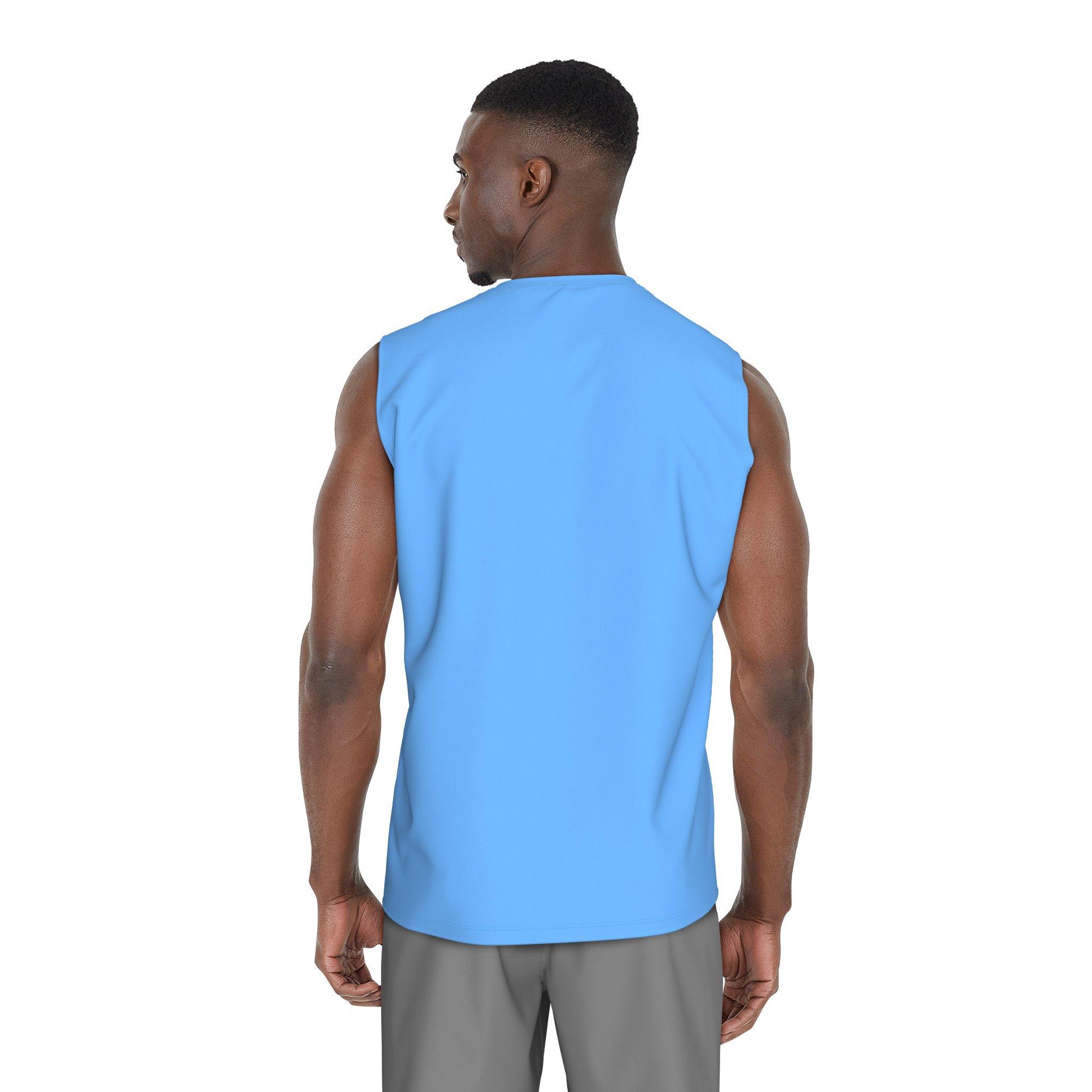 Nike Men's Swim Hydroguard Essential UV Dri-FIT Sleeveless Top - BLUE Thumbnail View 2