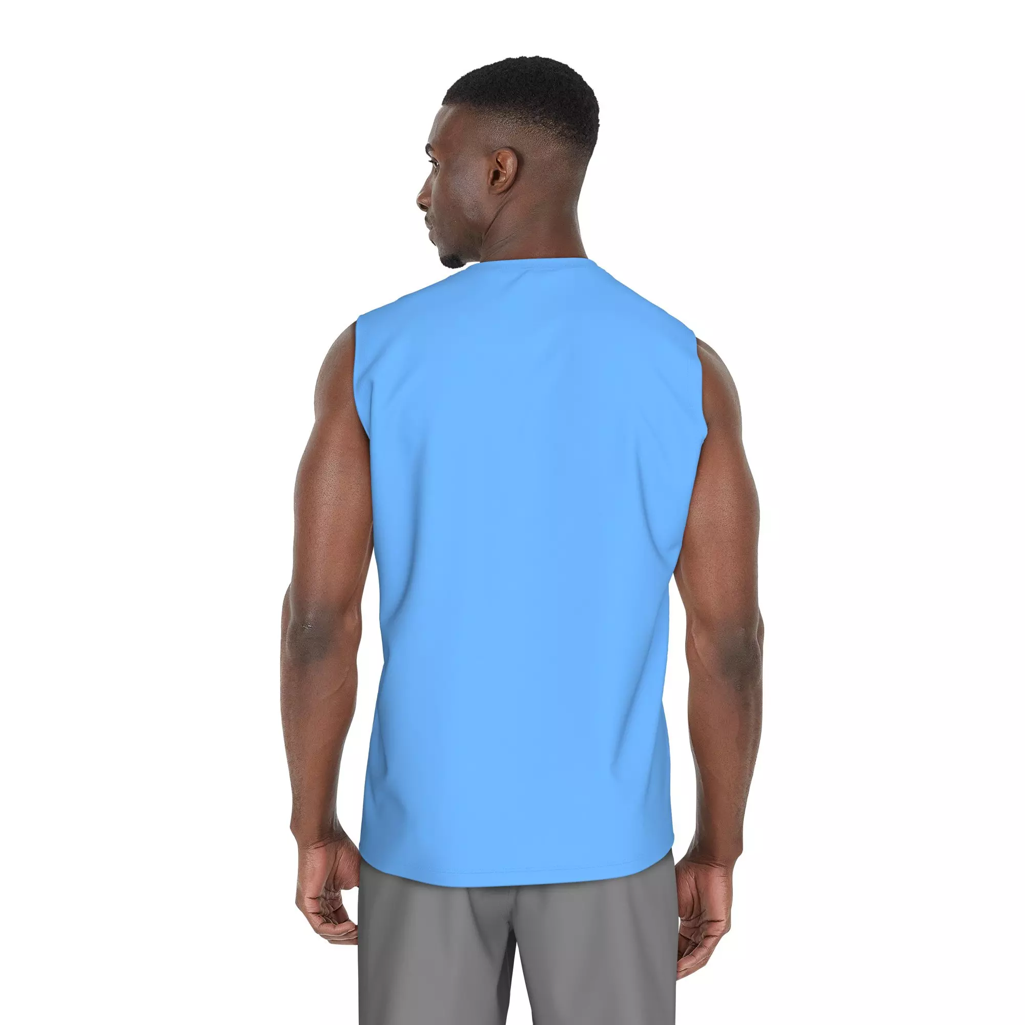 Nike Men's Swim Hydroguard Essential UV Dri-FIT Sleeveless Top - BLUE