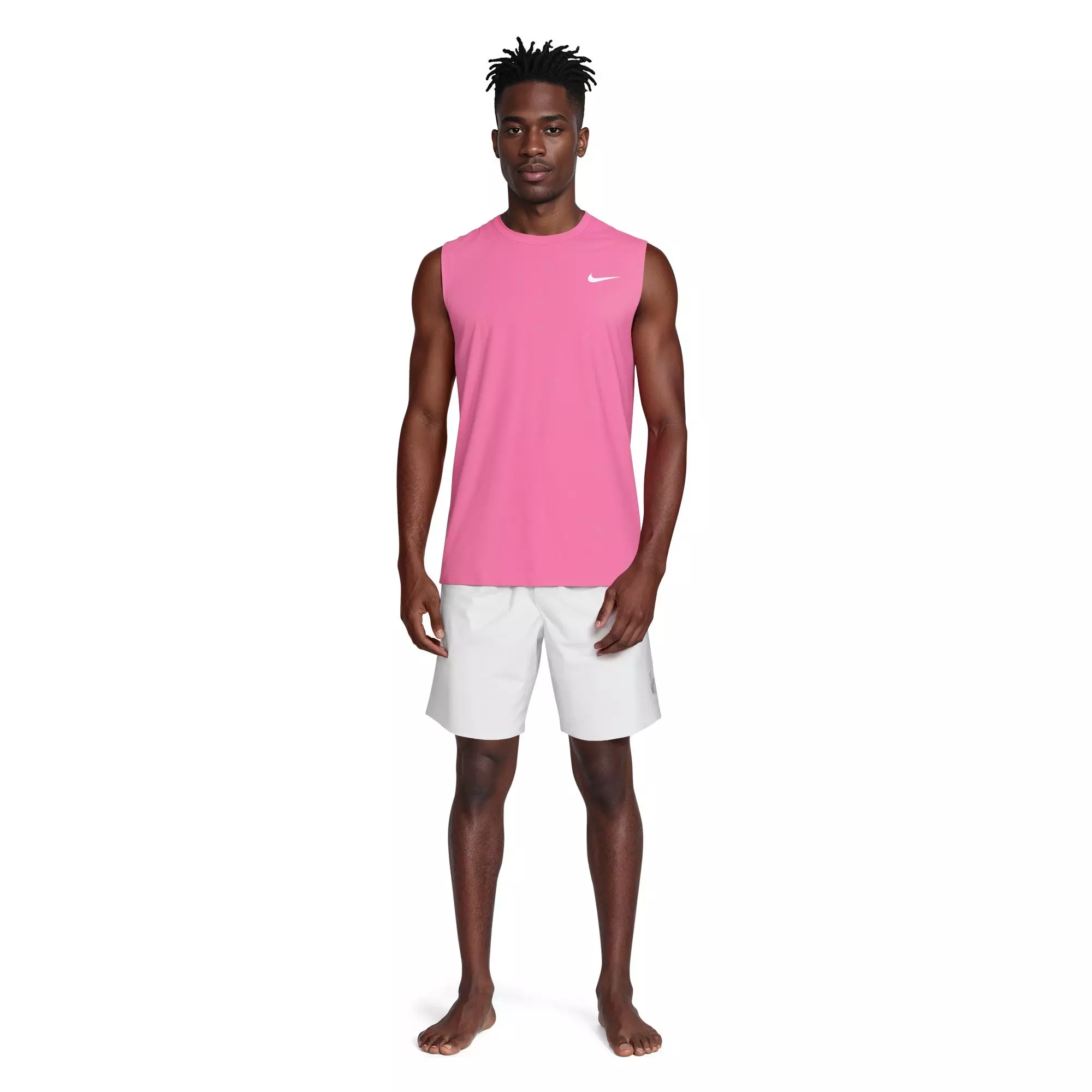Nike Men's Swim Hydroguard Essential UV Dri-FIT Sleeveless Top - PINK