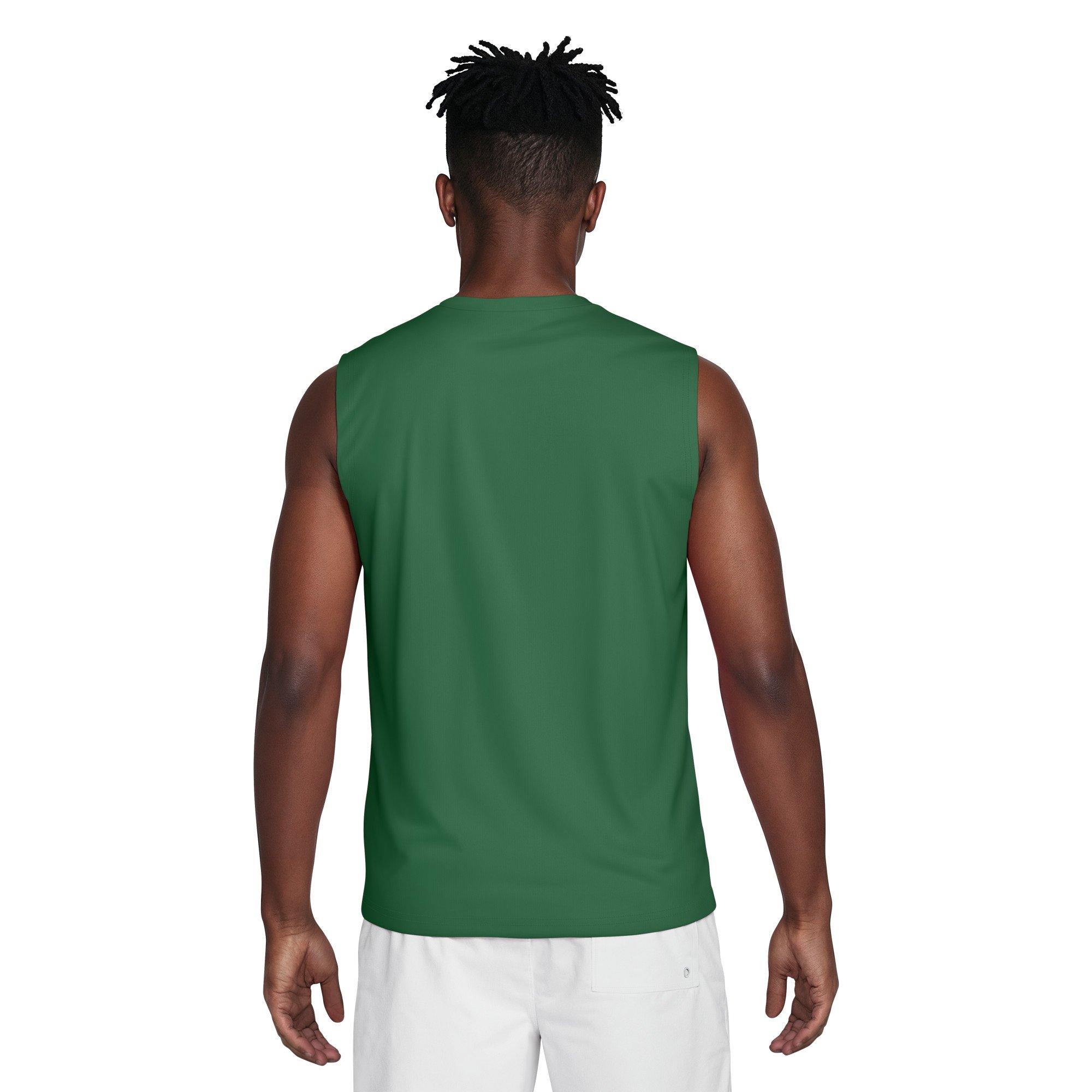 Nike Men's Swim Hydroguard Essential UV Dri-FIT Sleeveless Top - GREEN Thumbnail View 2