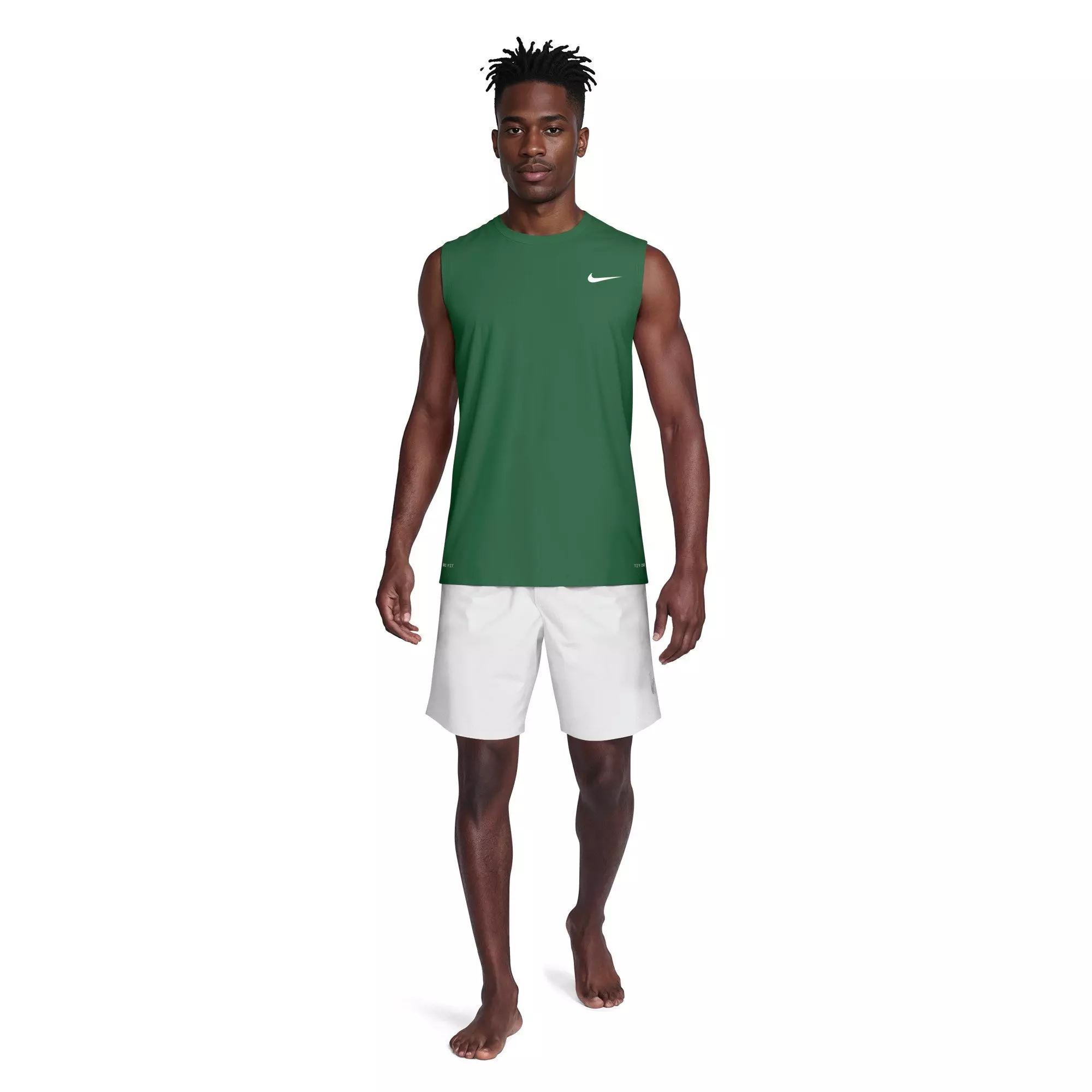 Nike Men's Swim Hydroguard Essential UV Dri-FIT Sleeveless Top - GREEN