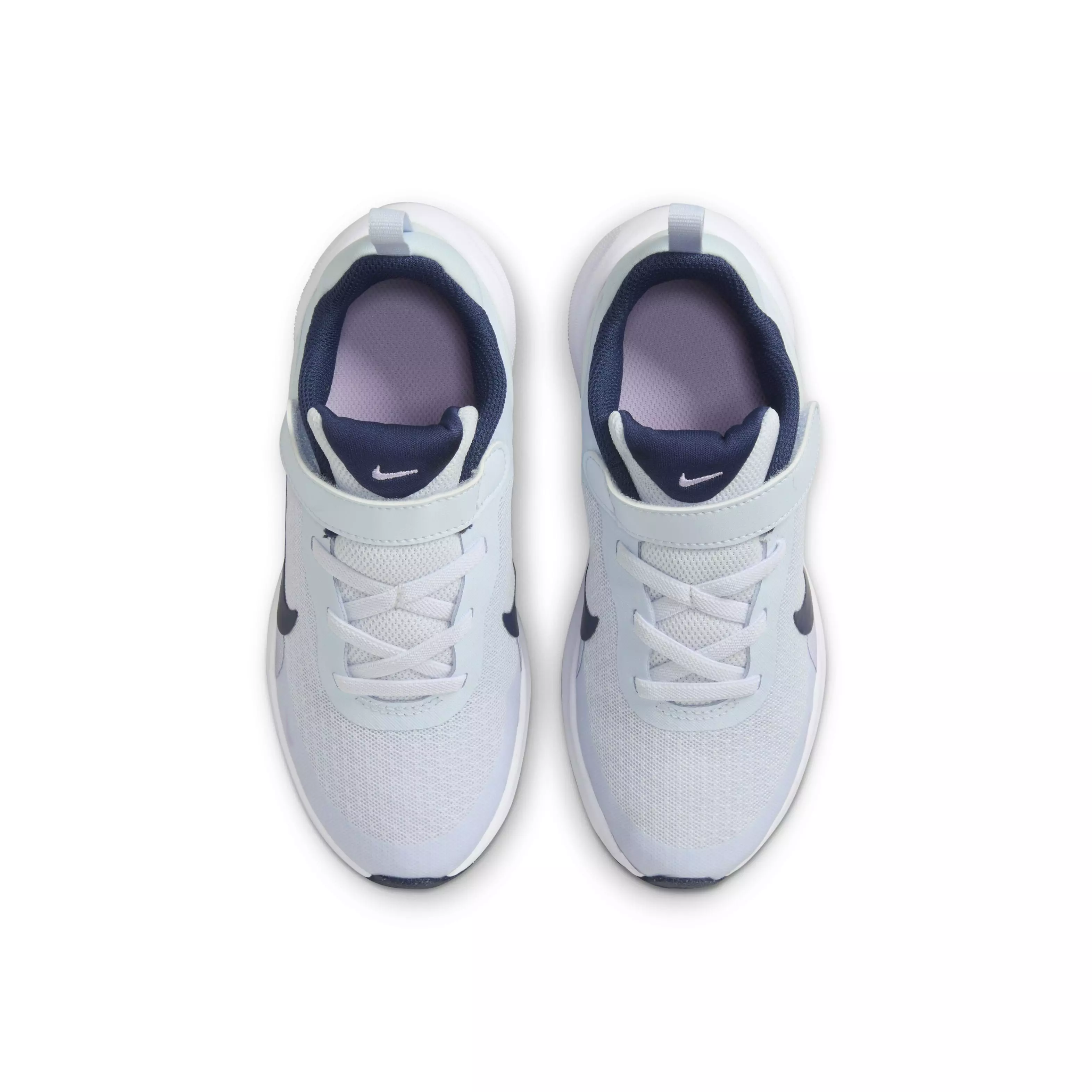 Nike Revolution 7 "Football Grey/Lilac Bloom/Lilac/Midnight Navy" Preschool Boys' Running Shoe - GREY/LILAC/LILAC/NAVY