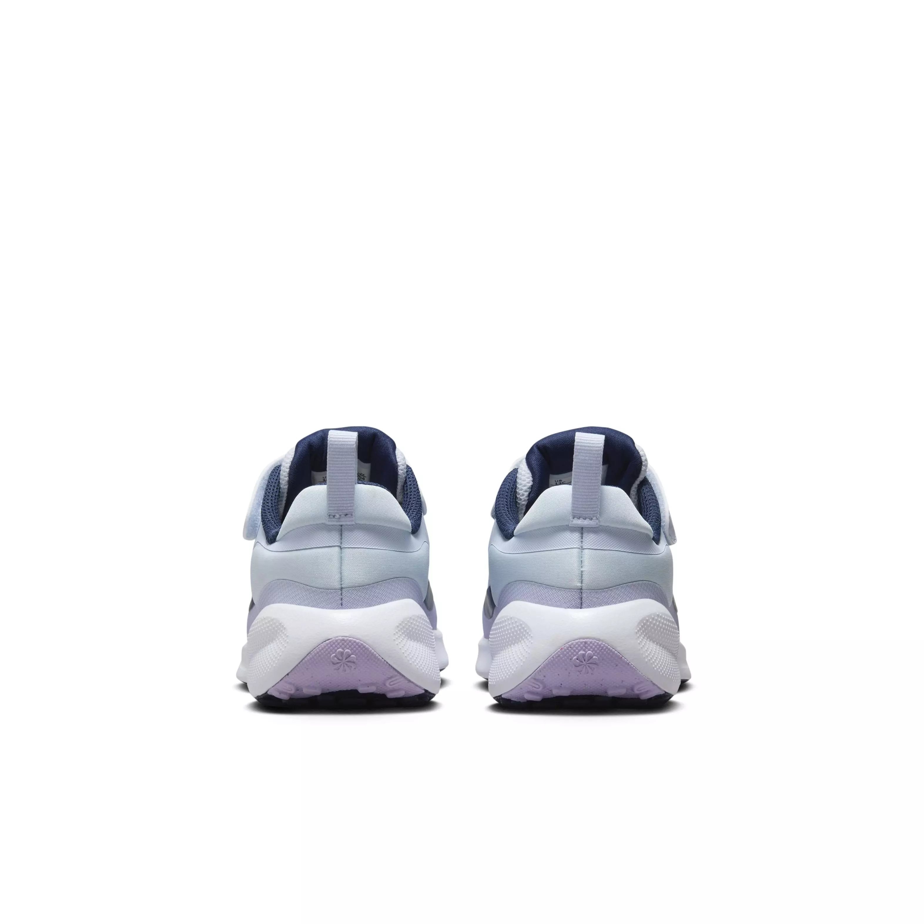 Nike Revolution 7 "Football Grey/Lilac Bloom/Lilac/Midnight Navy" Preschool Boys' Running Shoe - GREY/LILAC/LILAC/NAVY