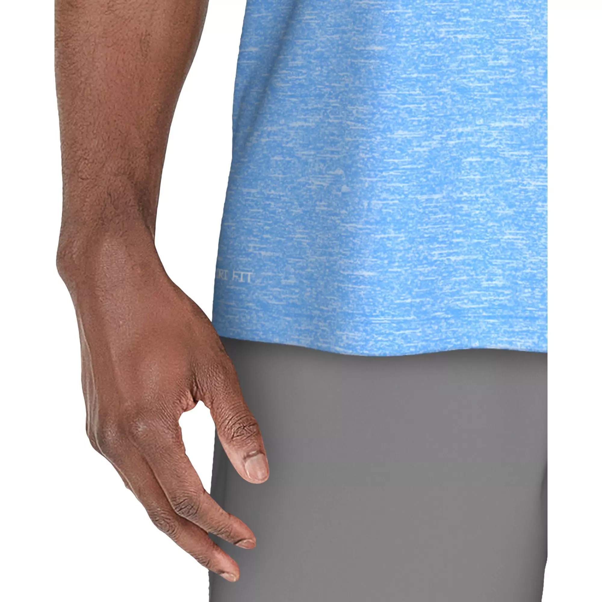 Nike Men's Swim Sleeveless Heather Hydroguard - BLUE