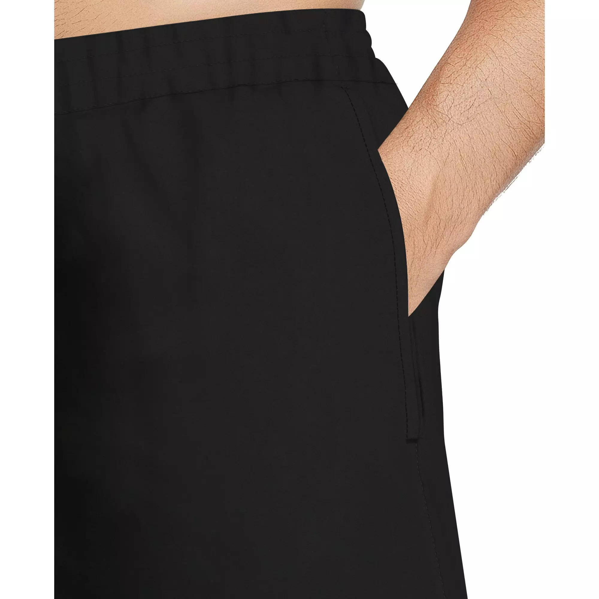 Nike Men's Swim Split 5" Brief-Lined Volley Swim Shorts - BLACK/BEIGE